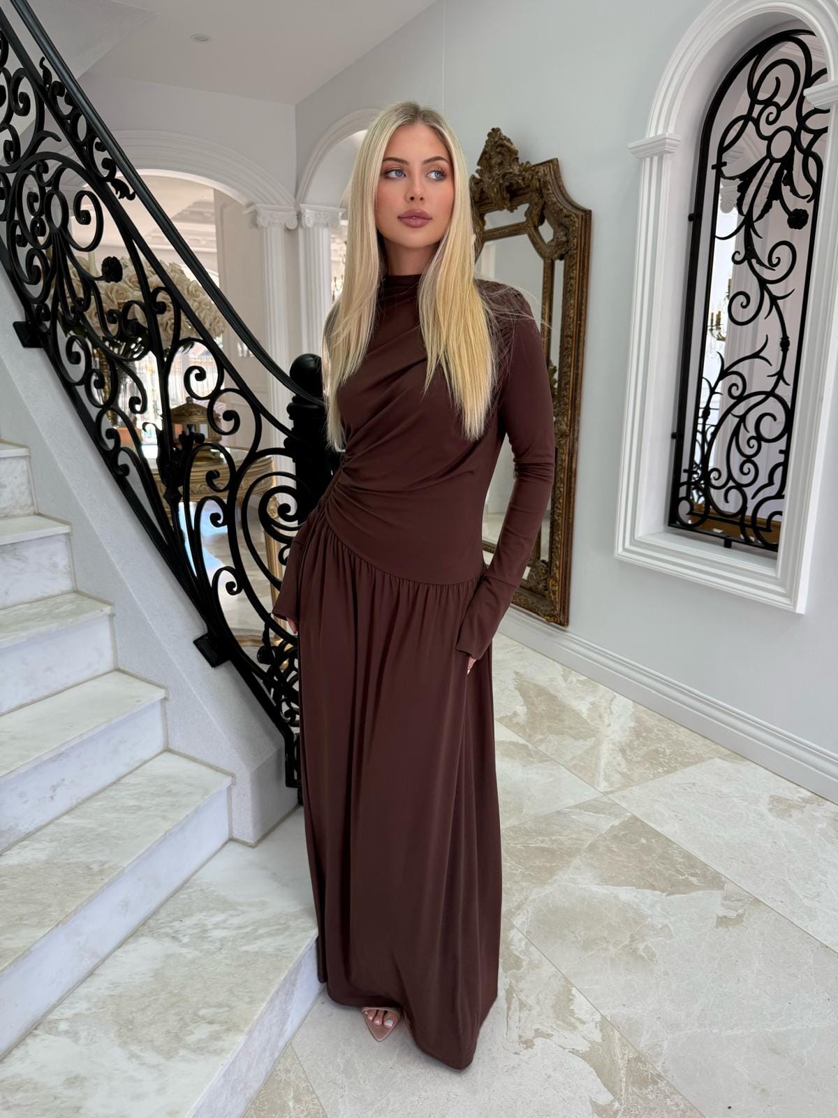 Maxi Gathered Dress