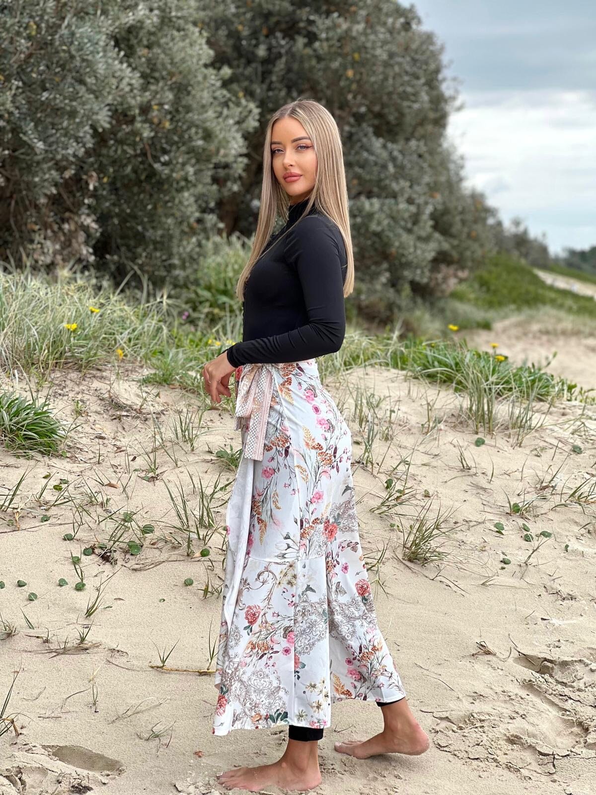White Florence SWIM Sarong