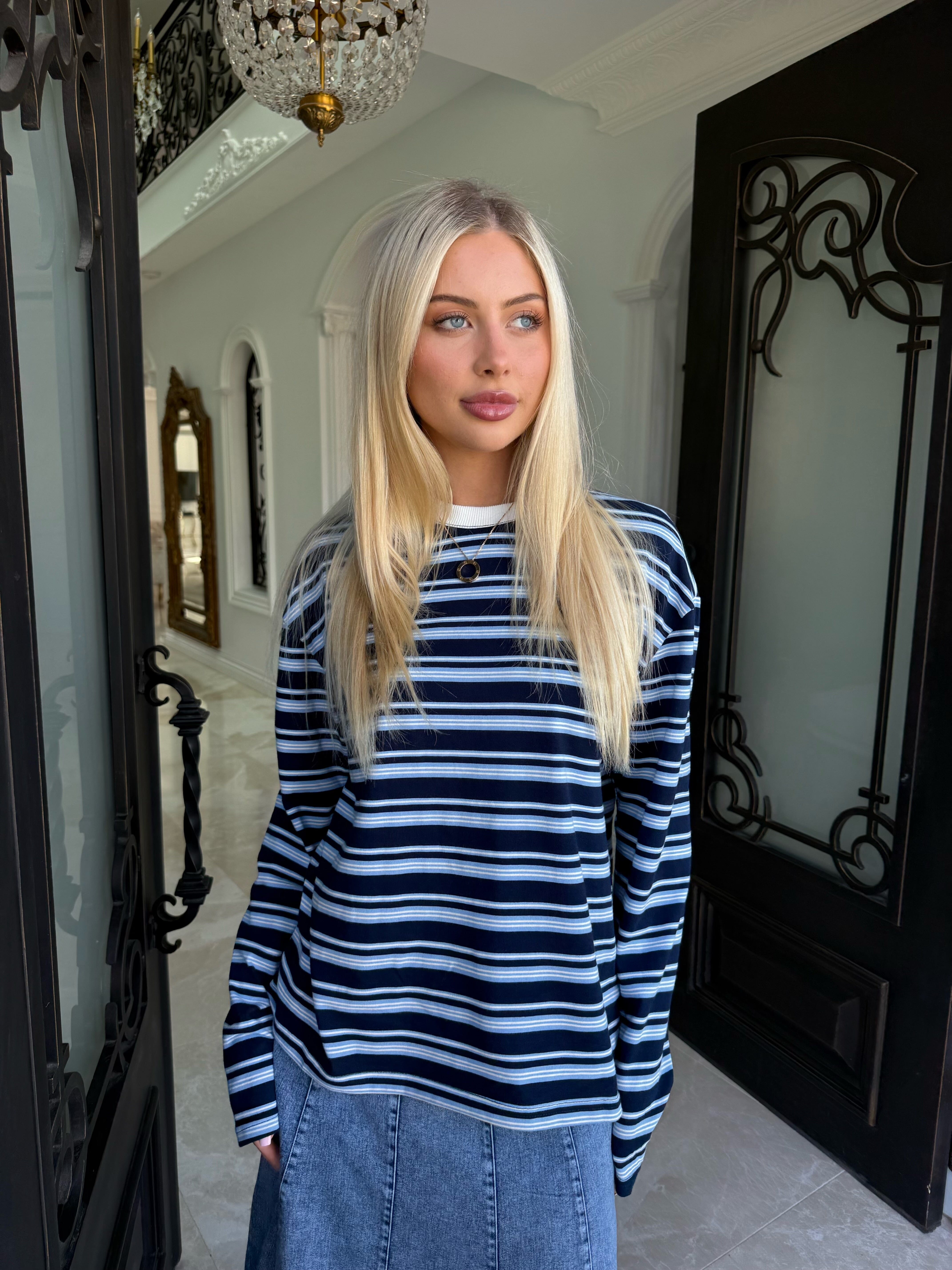 Navy Boyfriend Tee