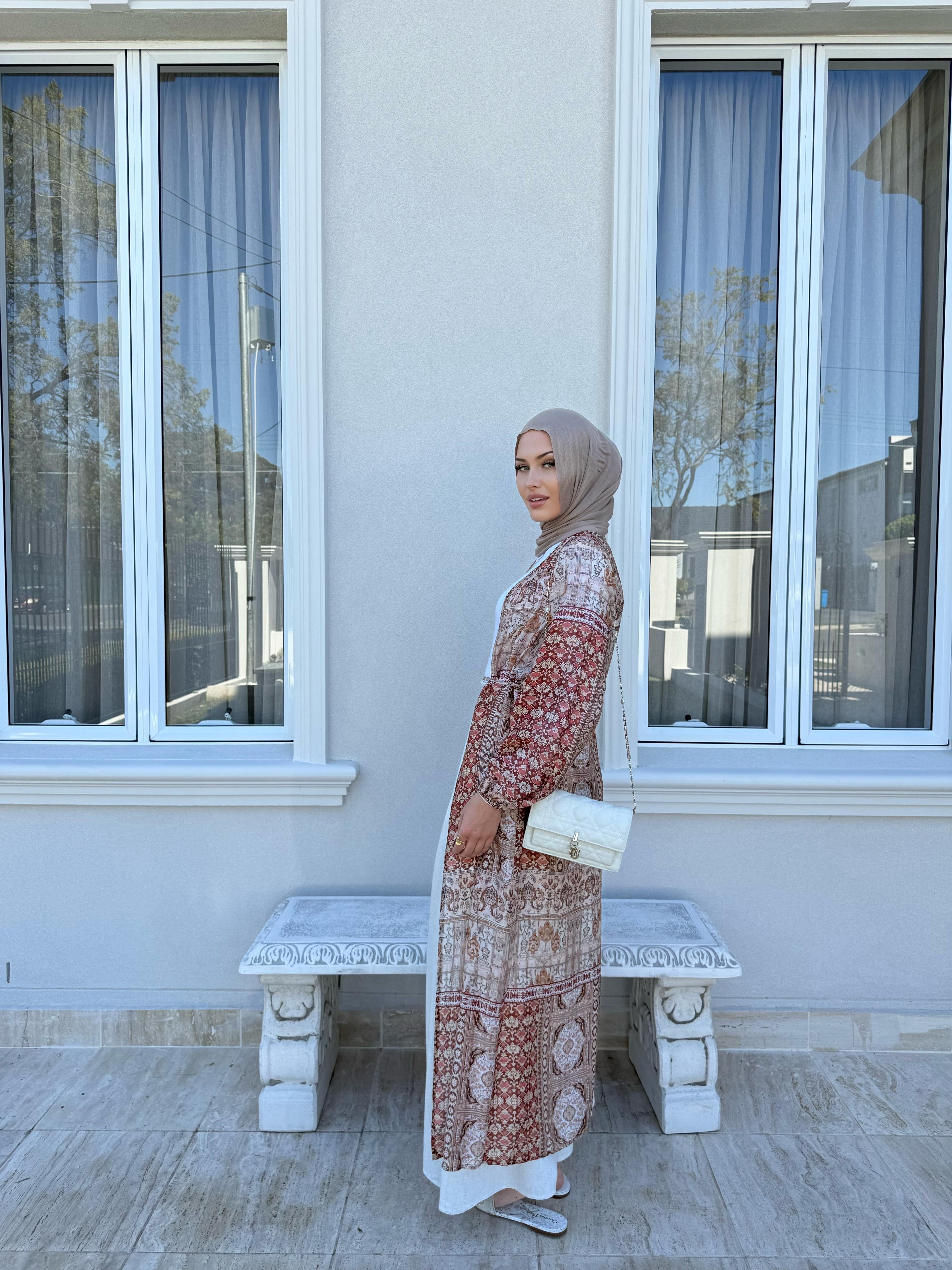 Rust Tribal Cardigan