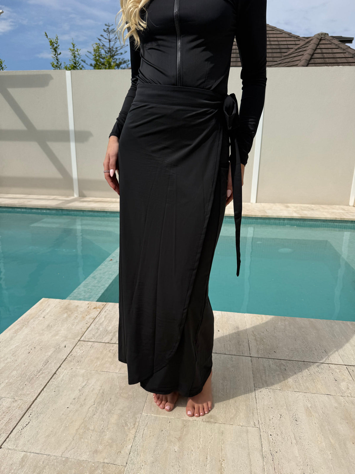 Black Tie Wrap Sarong