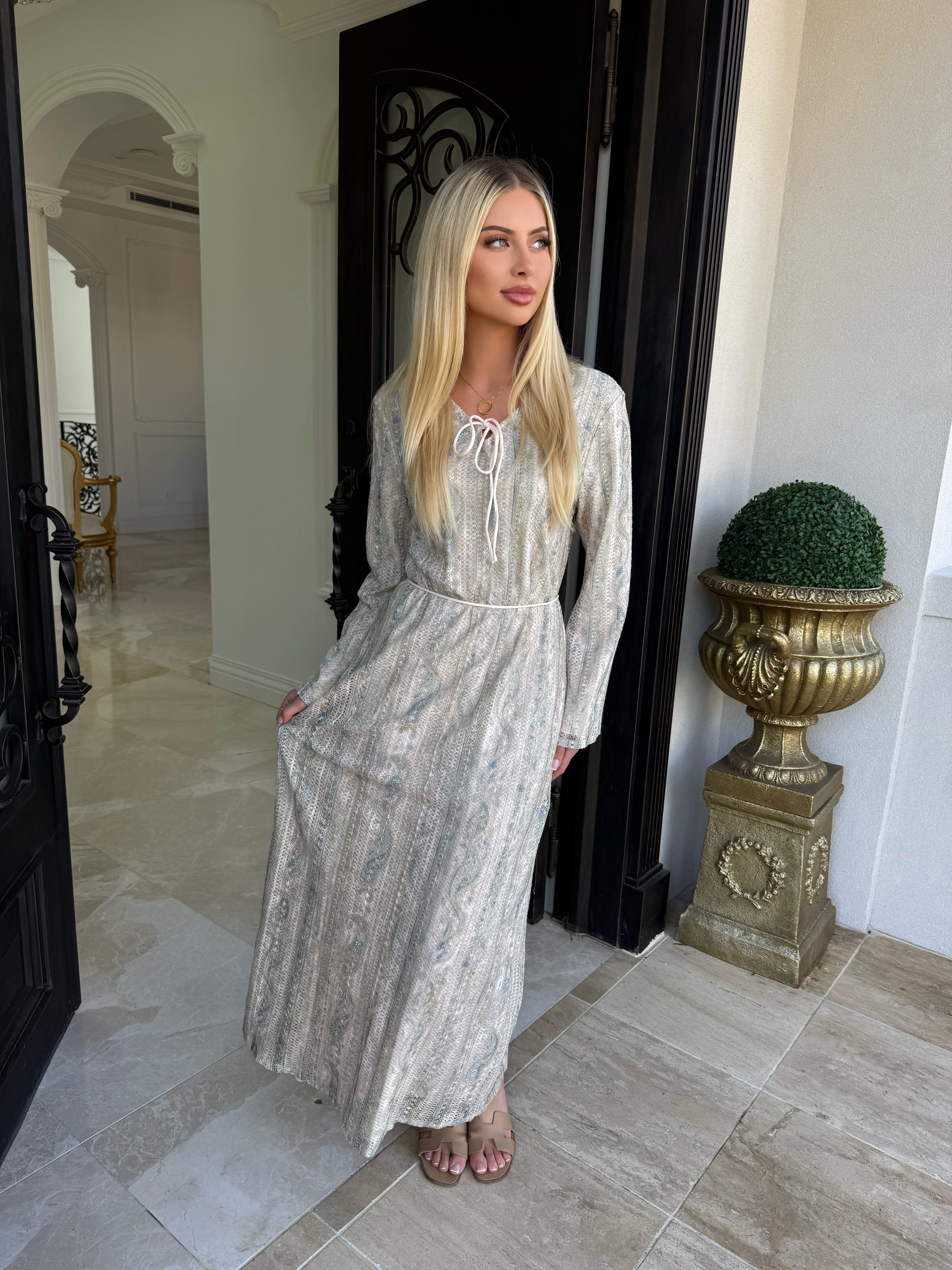 Mint Crochet Dress