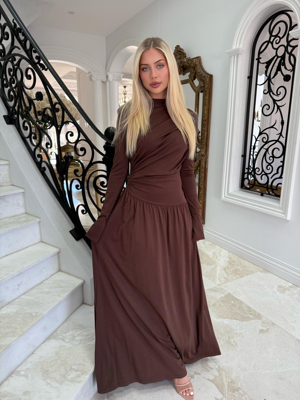 Maxi Gathered Dress