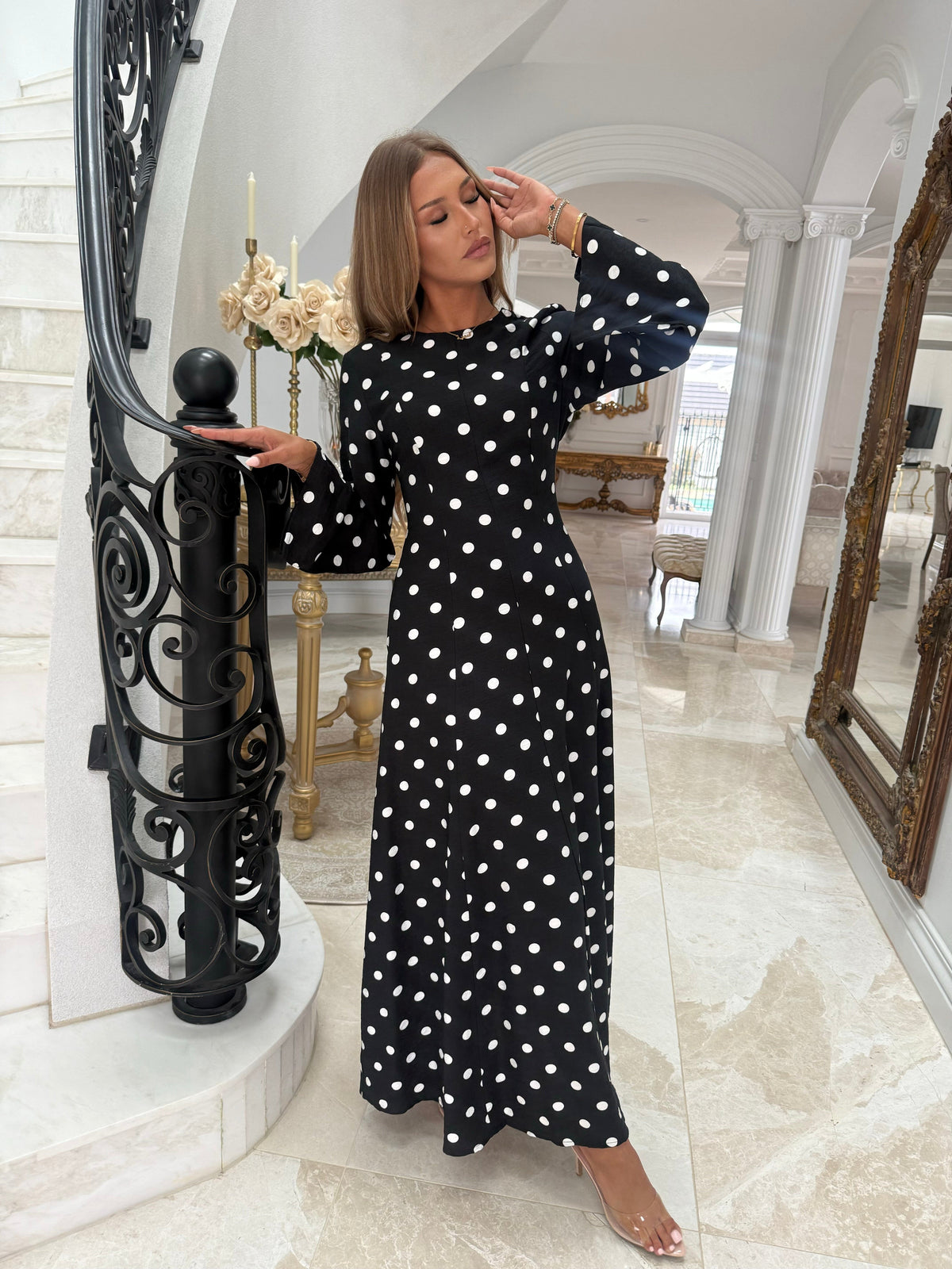 Polka Maxi Dress