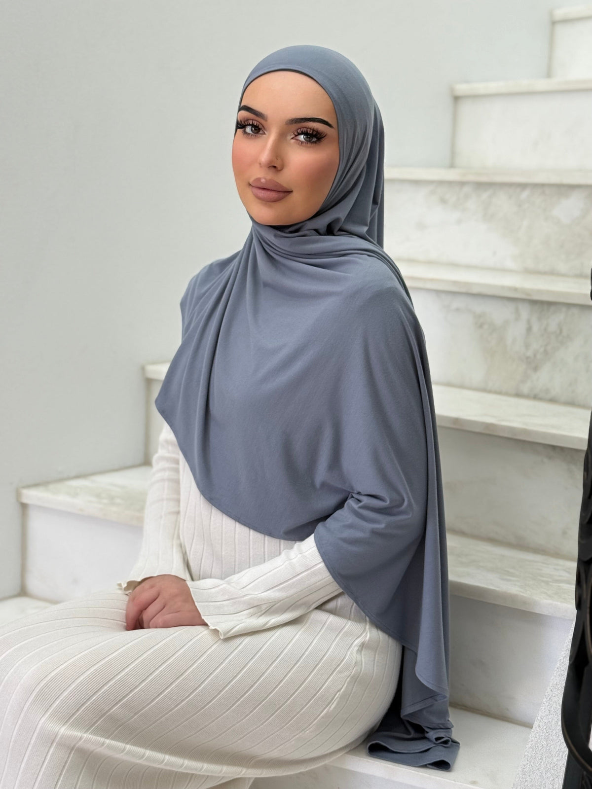 Slate Instant Jersey Shawl