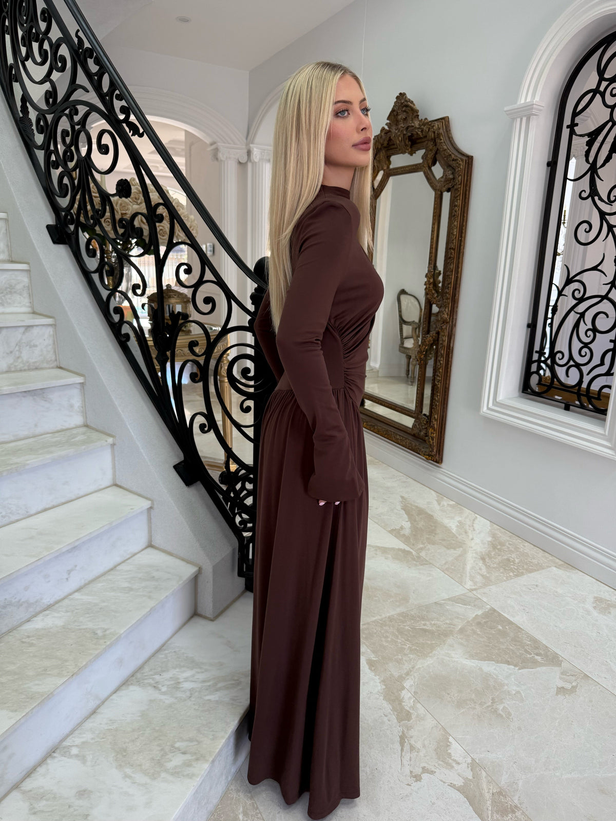 Maxi Gathered Dress