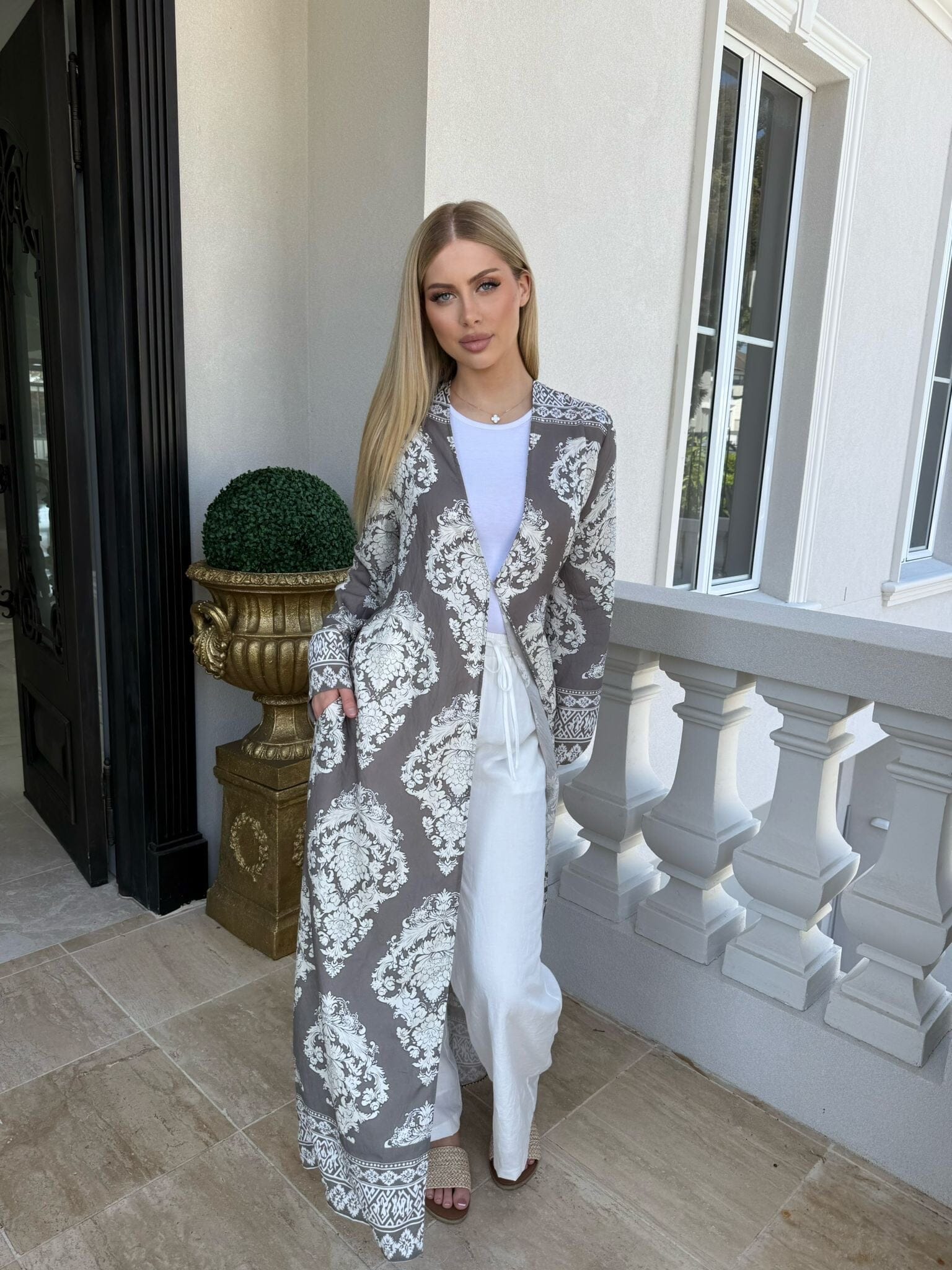 Charcoal Vintage Kimono