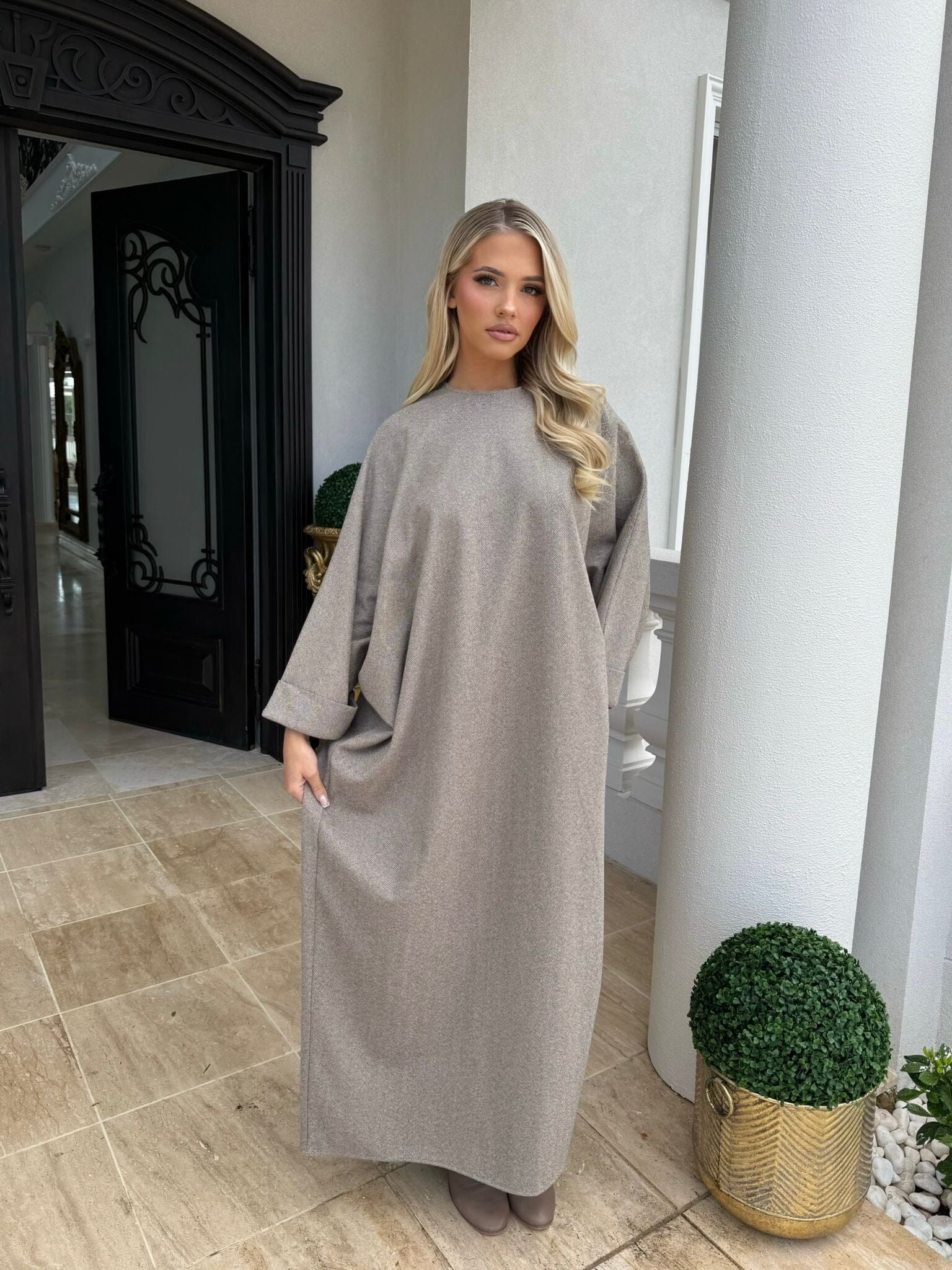 Textured Winter Abaya