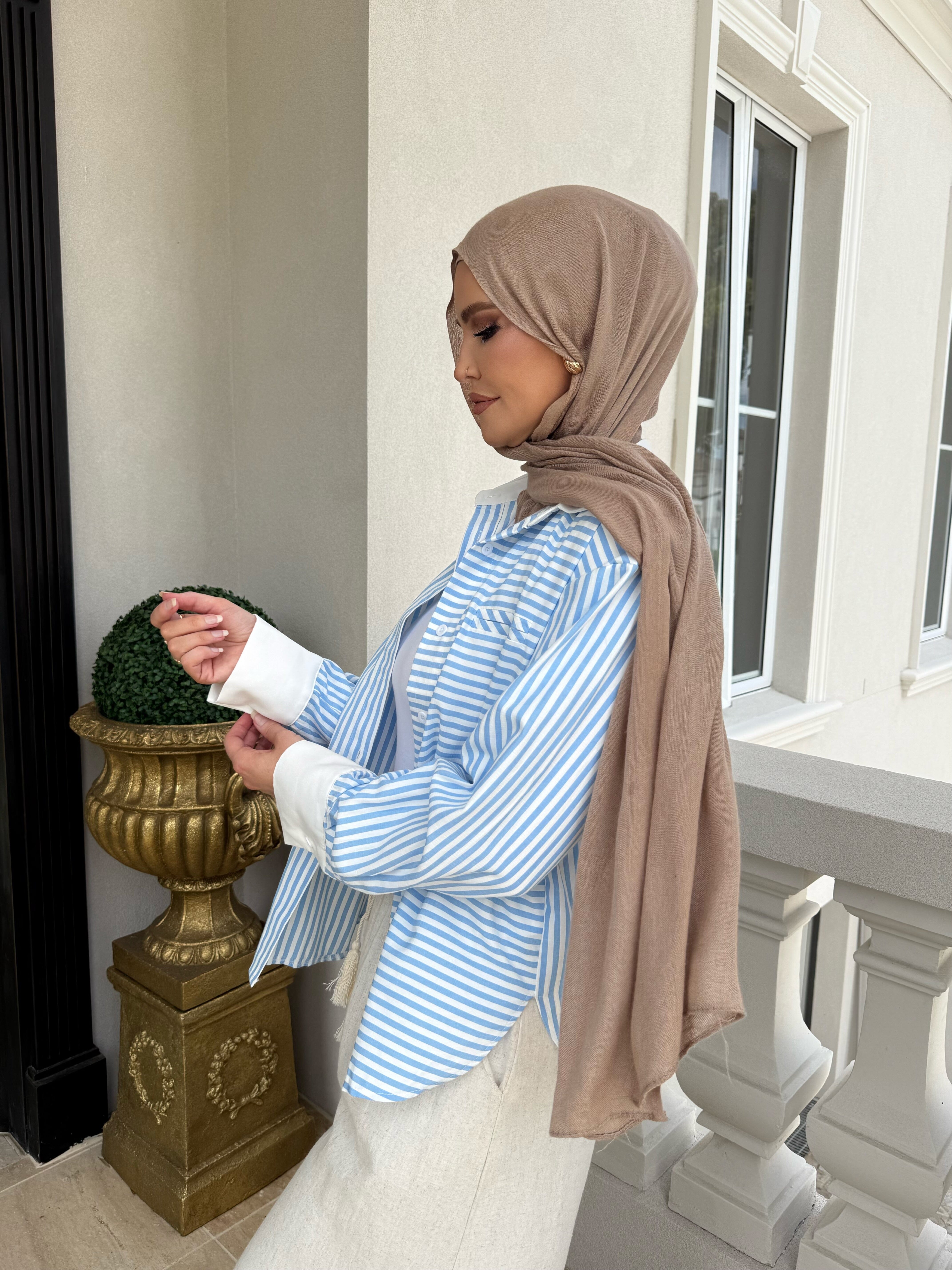 Baby Blue Stripe Shirt