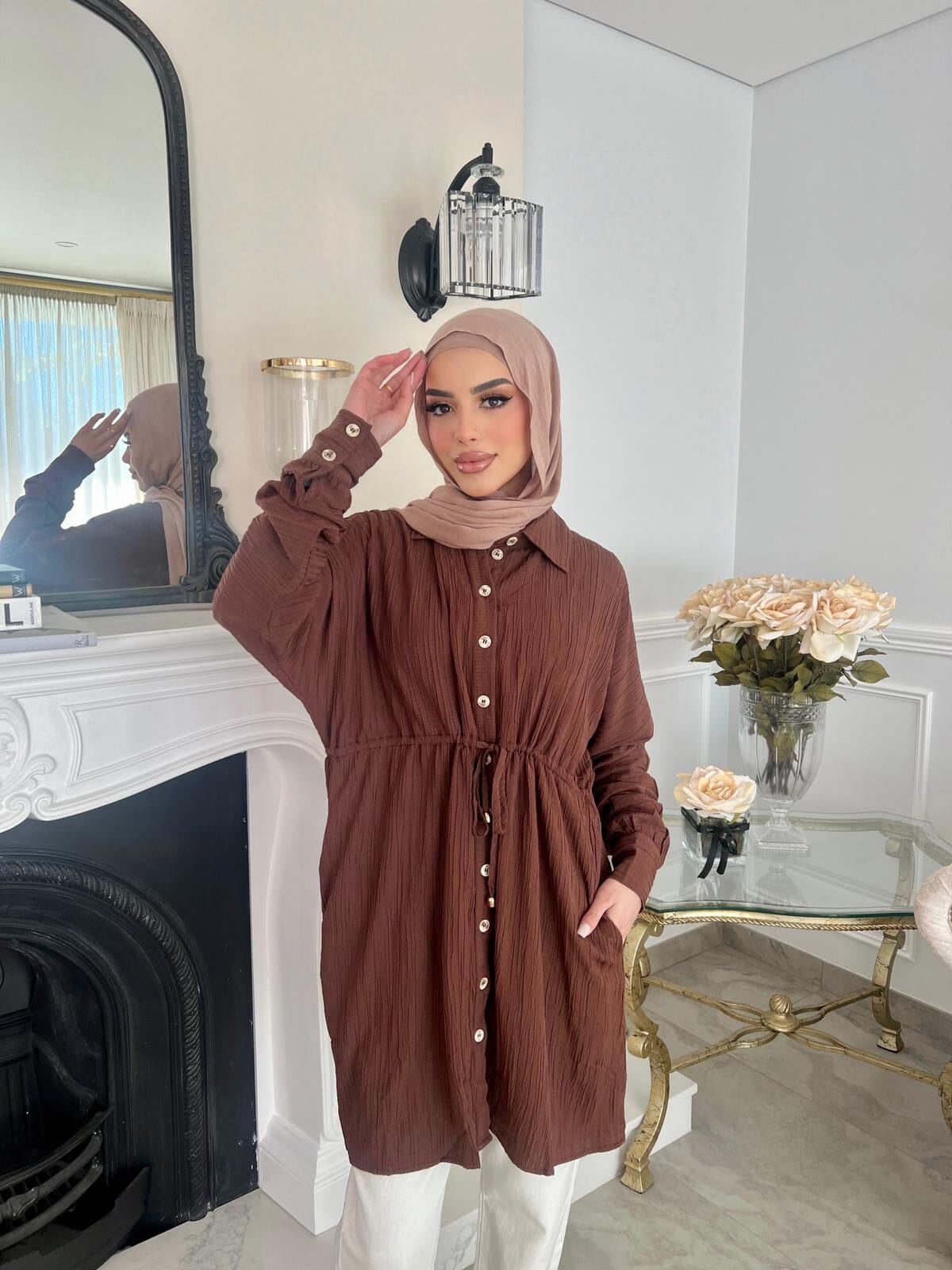 Oversized Draw String Tunic