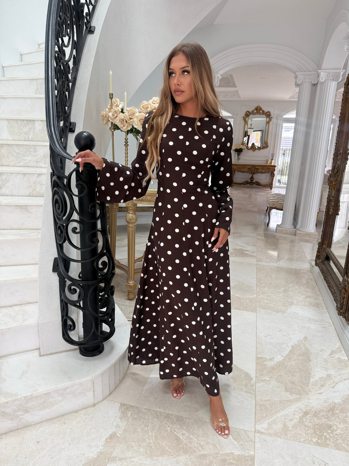 Polka Maxi Dress