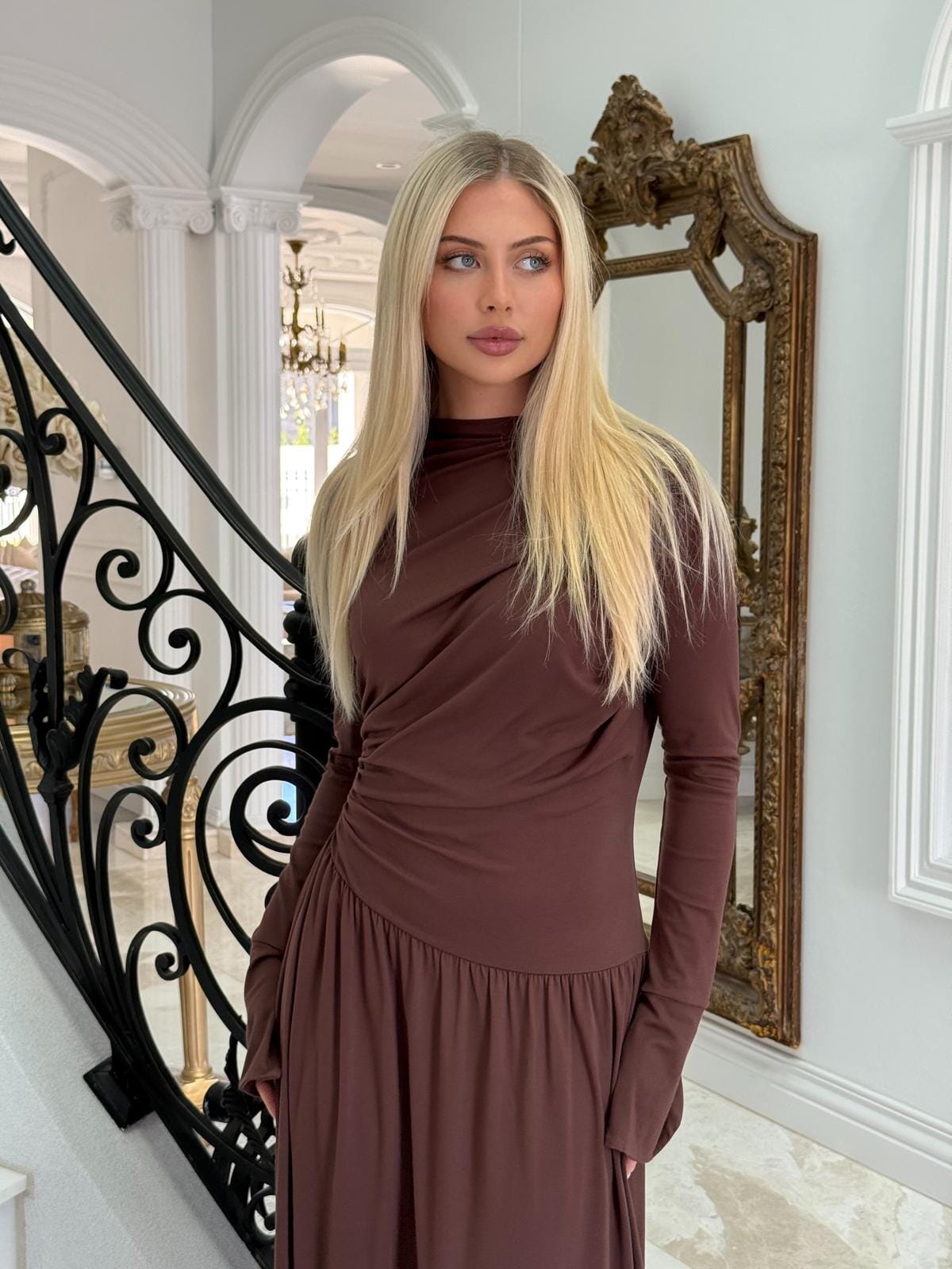 Maxi Gathered Dress