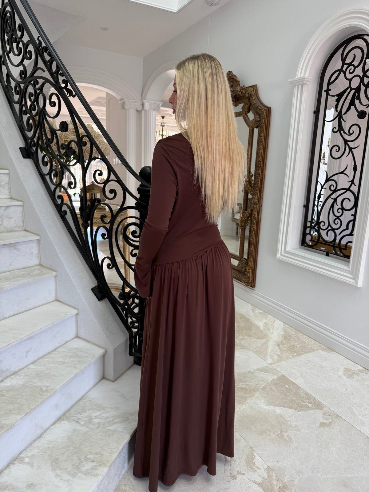 Maxi Gathered Dress