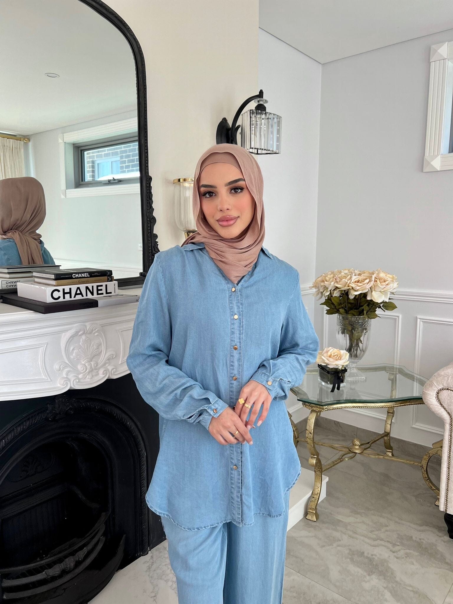 Chamber Gold Button Blouse