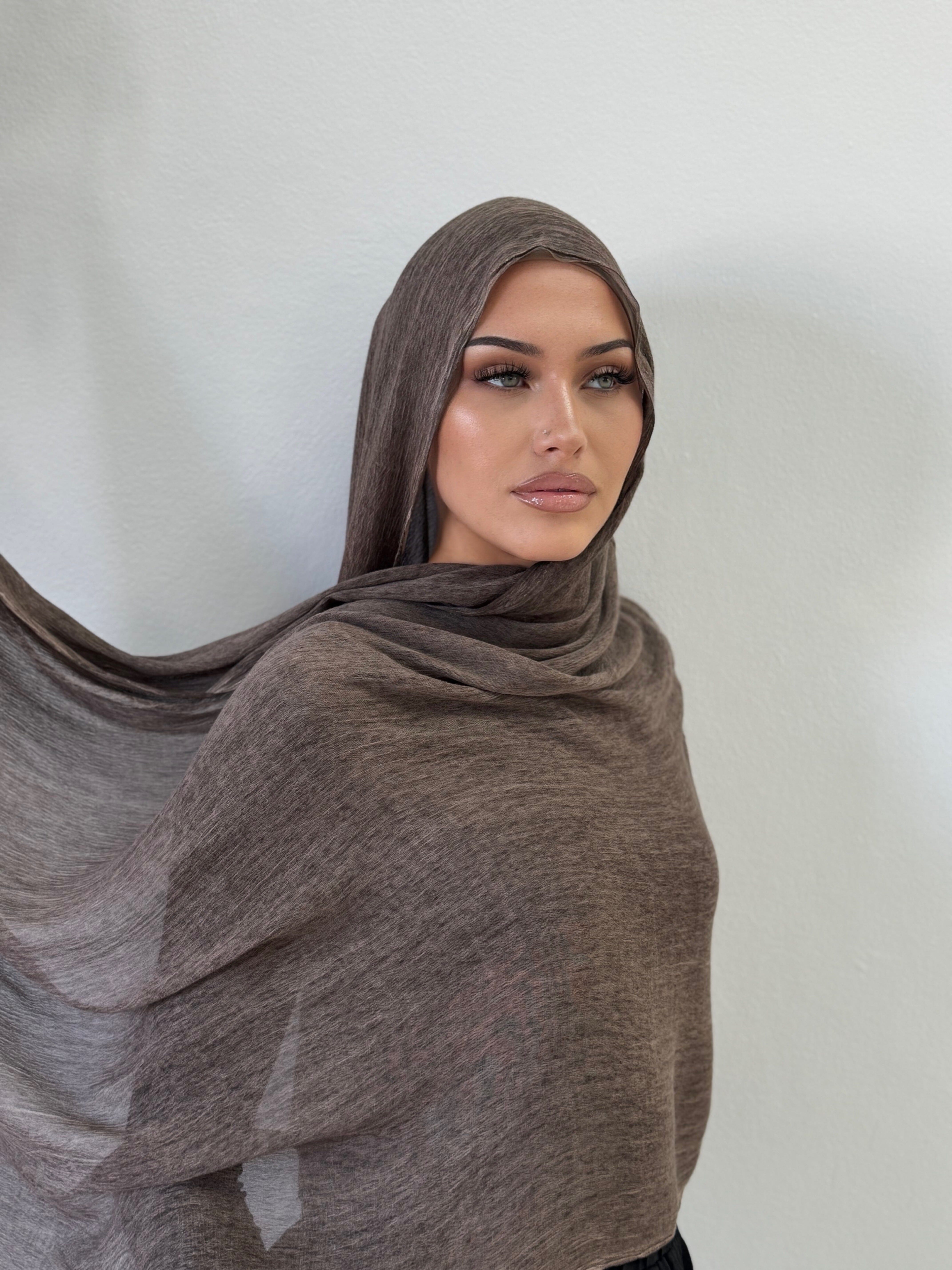 Hazelnut Pleated Hijab