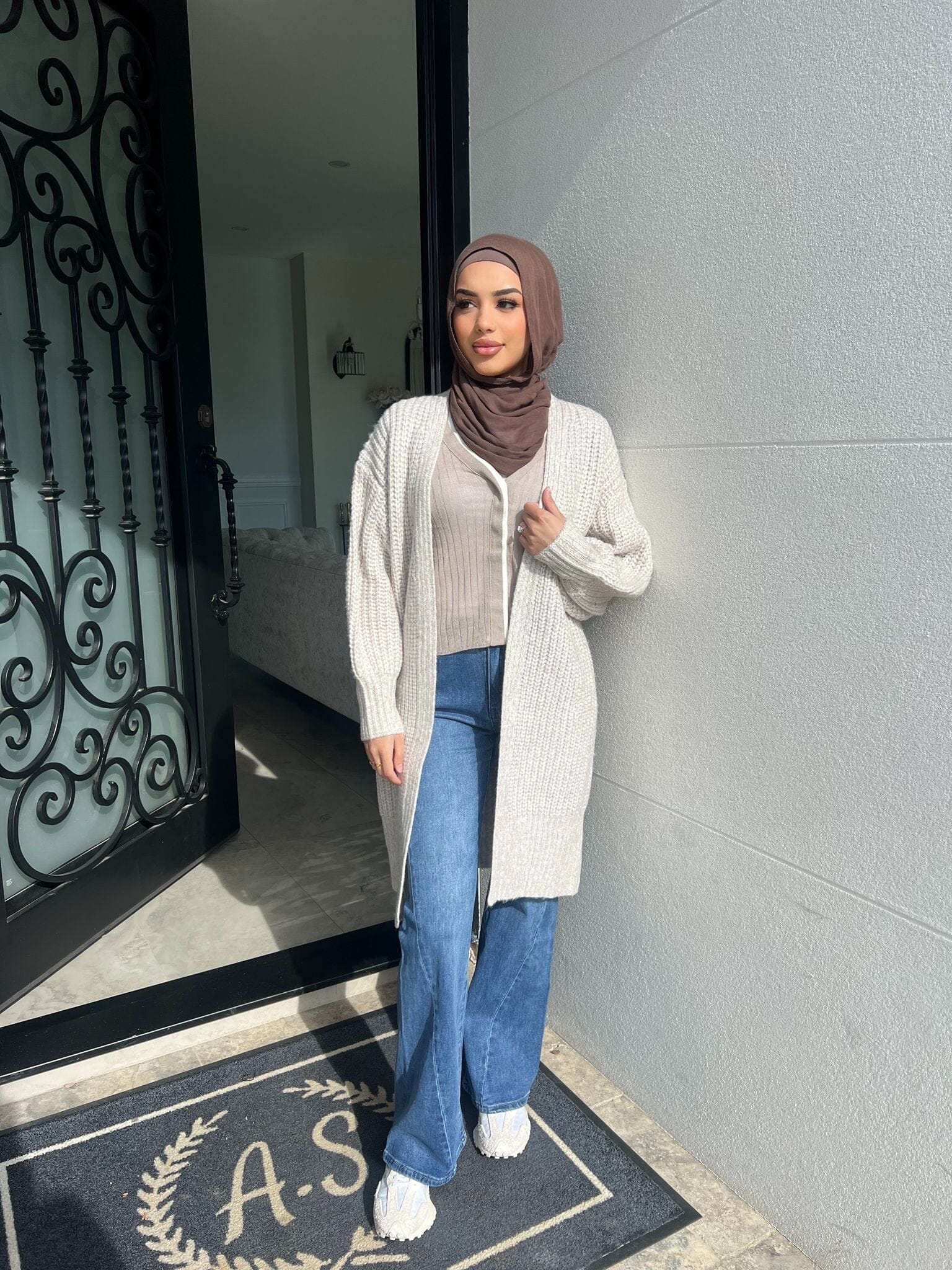 Grey Marle Knit Cardigan