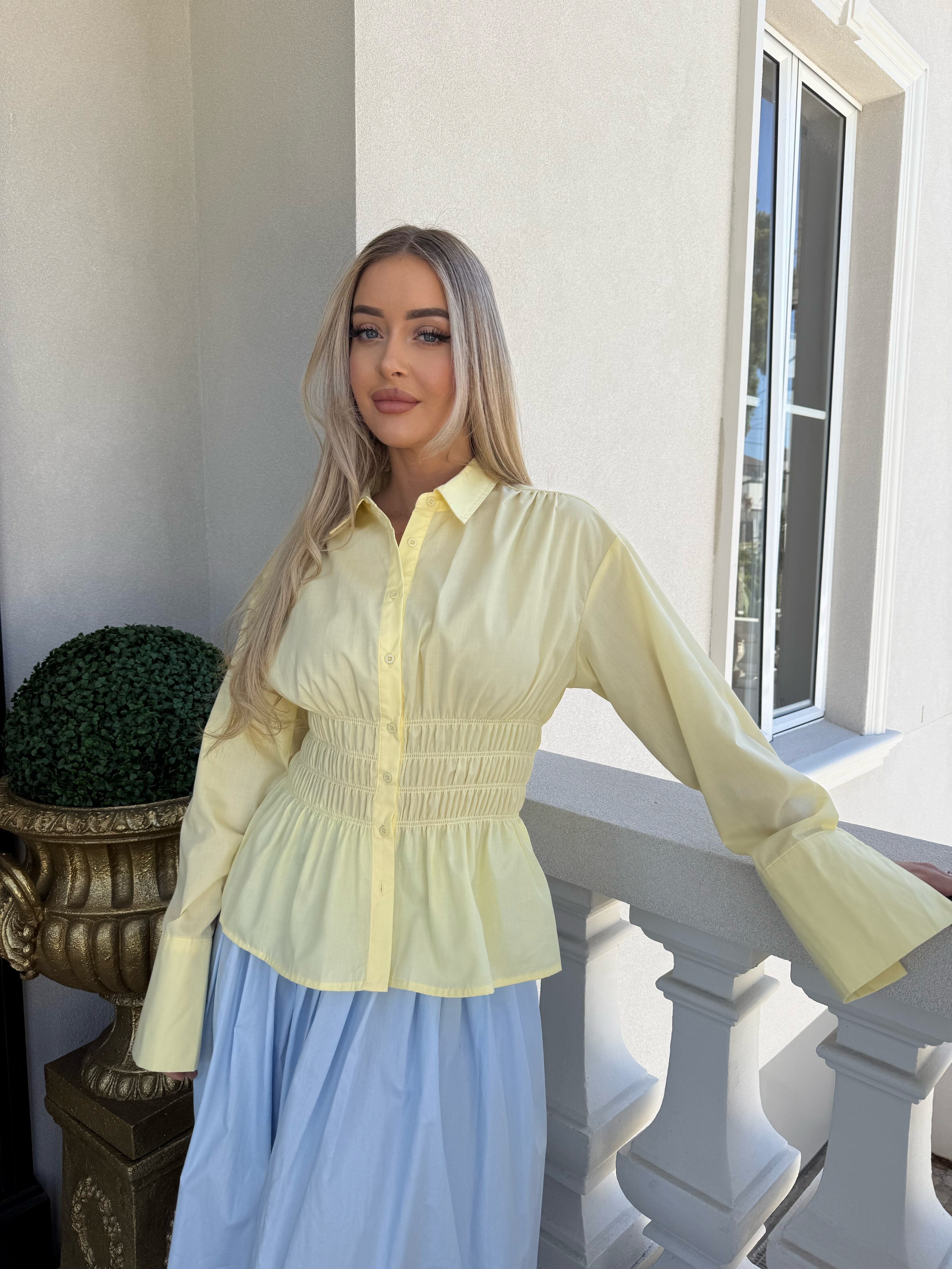 Elastic Gathered Top