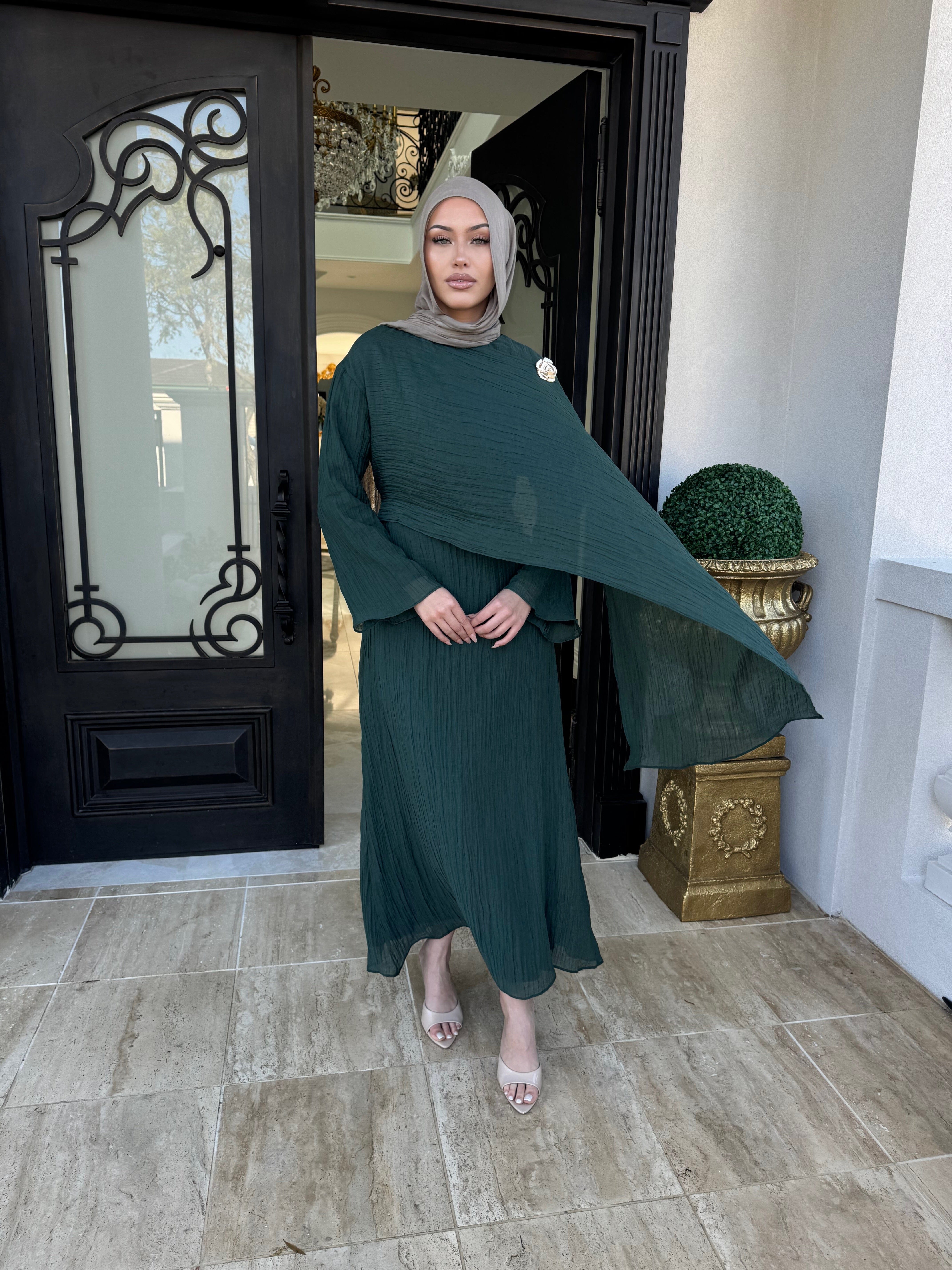 Drape Crinkle Dress