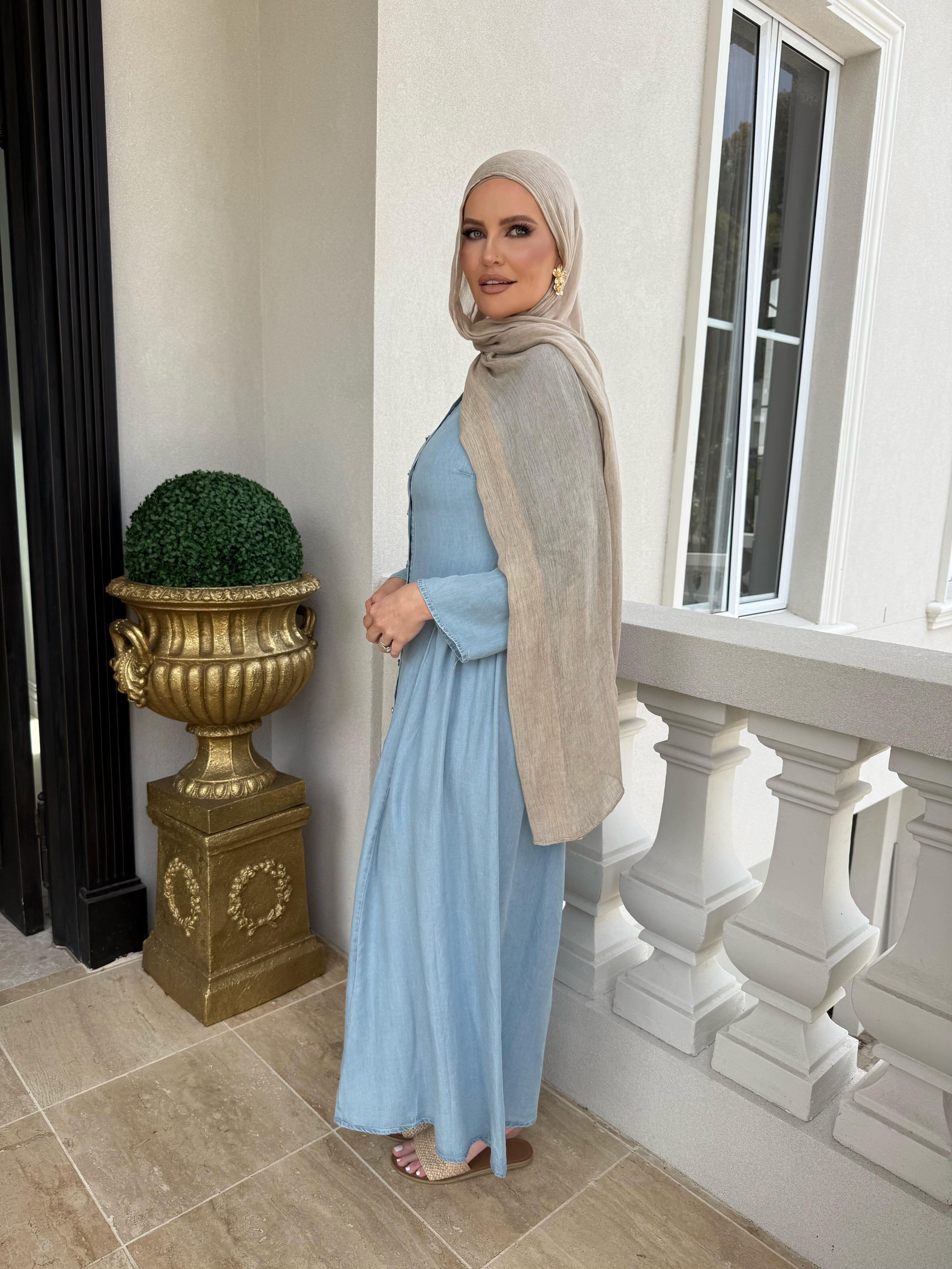 Light Denim Maxi