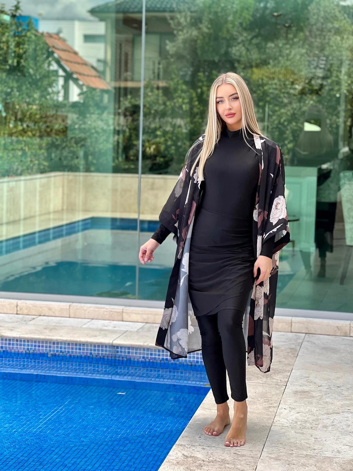 Floral Swim Kimono