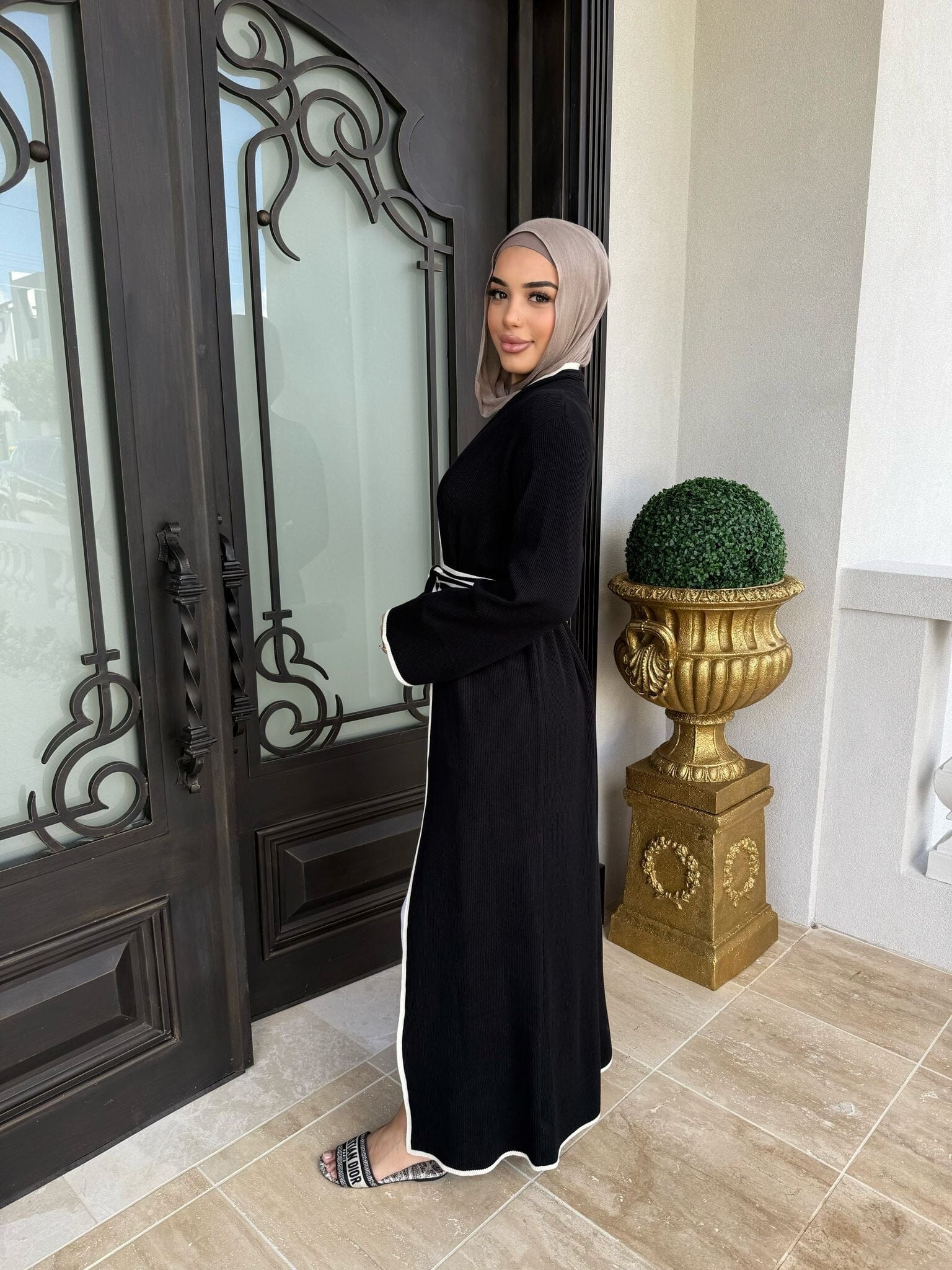 Pipping Knit Cardigan