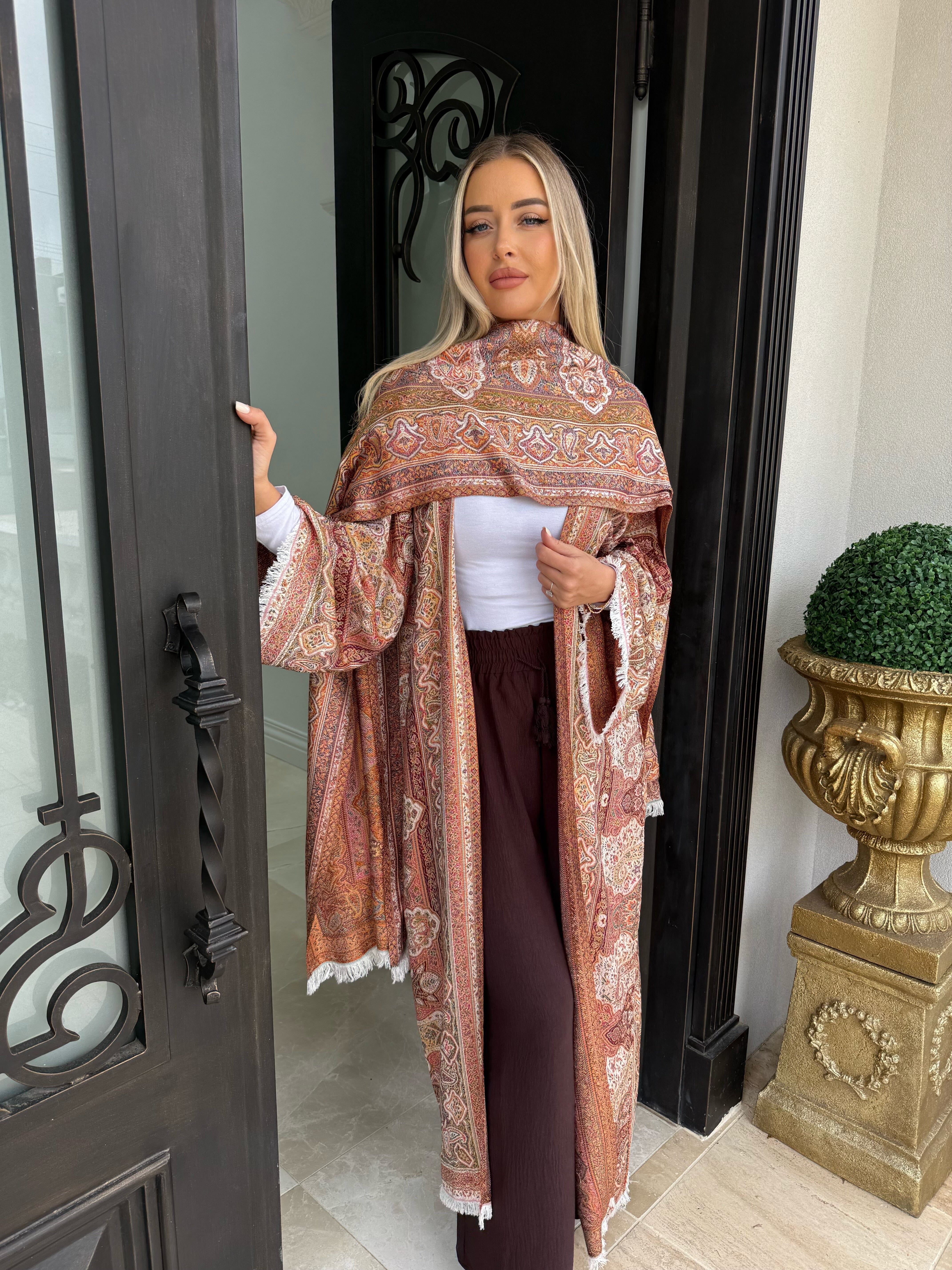 Tan Pashmina Set