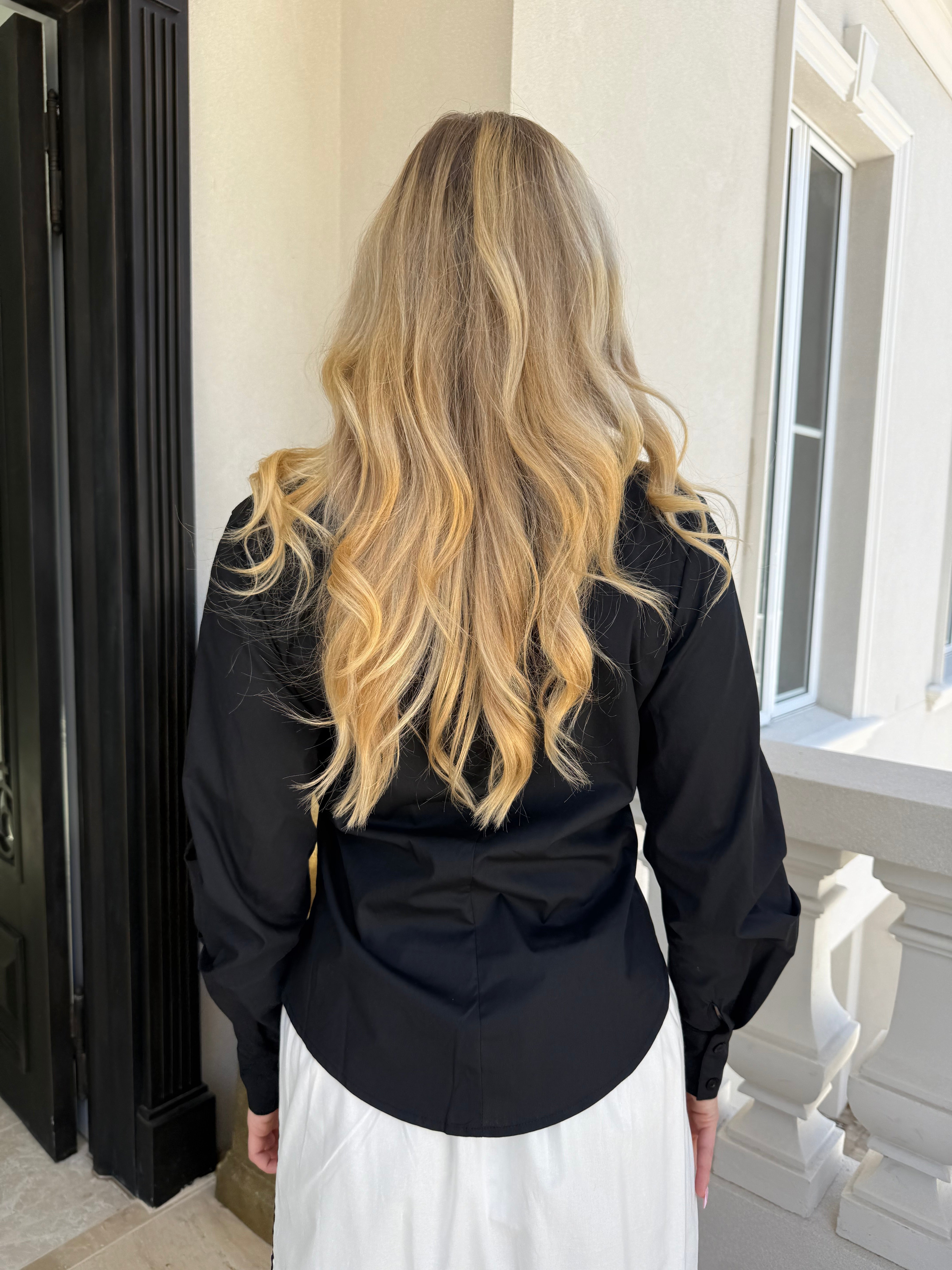 Gathered Button Shirt