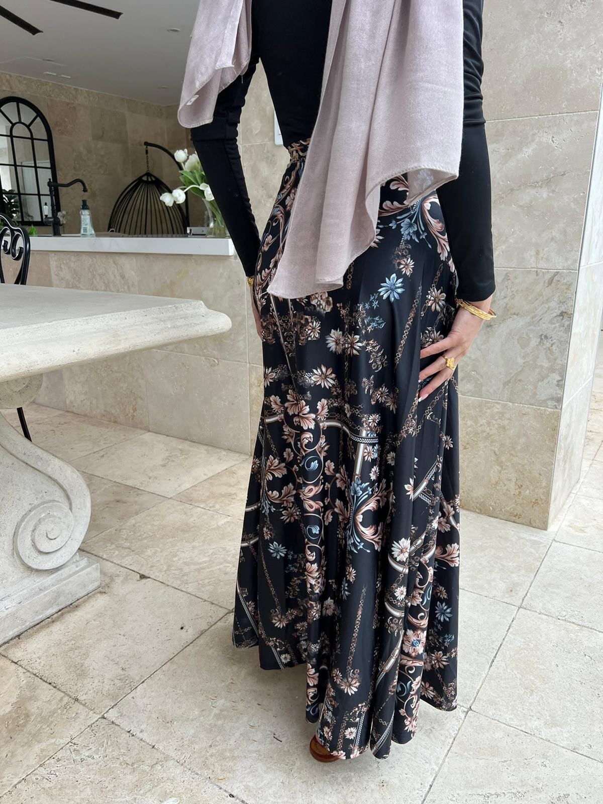 Dark Night Beaded Sarong
