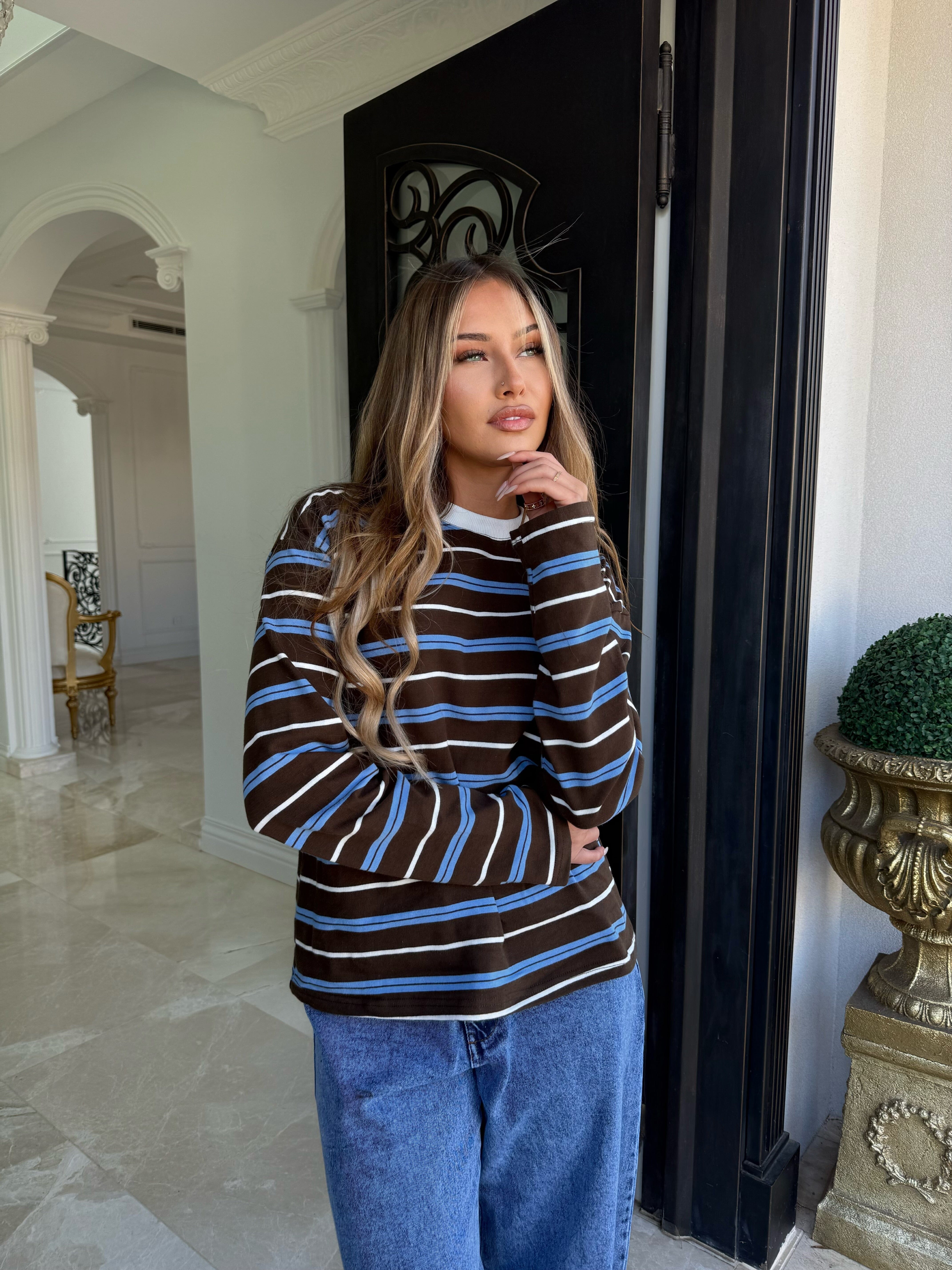Brown Boyfriend Tee