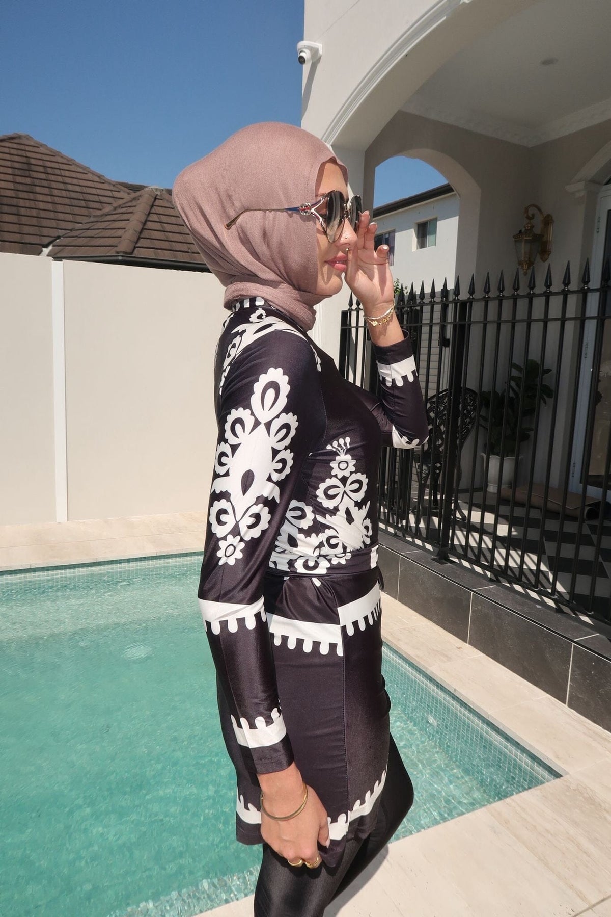 Monochrome Swim Tunic