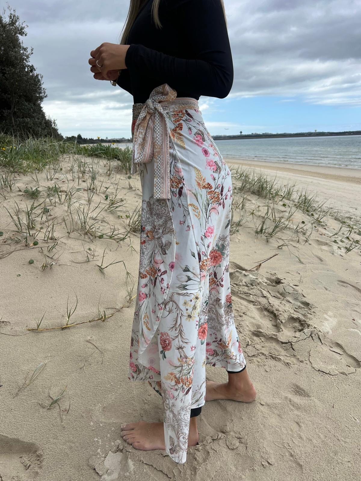 White Florence SWIM Sarong