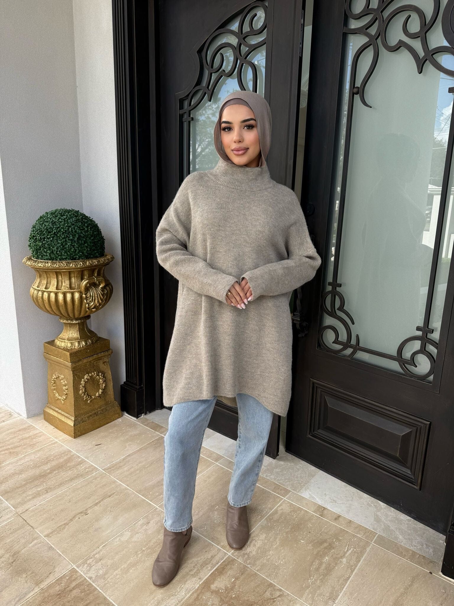 High Low Knit Jumper