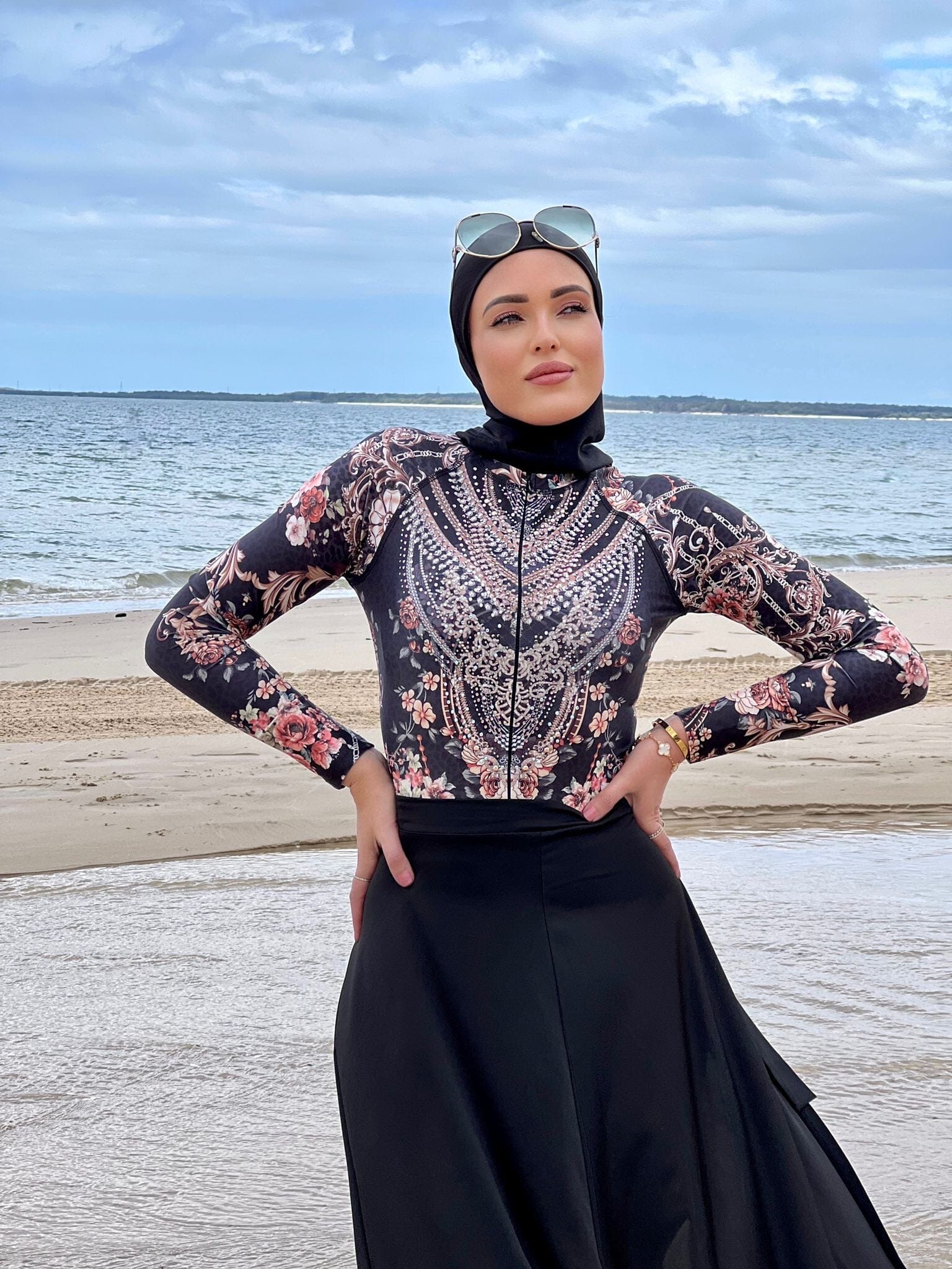 Black Florence SWIM Body Suite