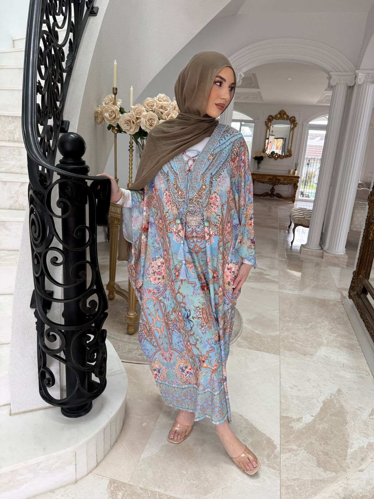 Nour Turquoise Kaftan