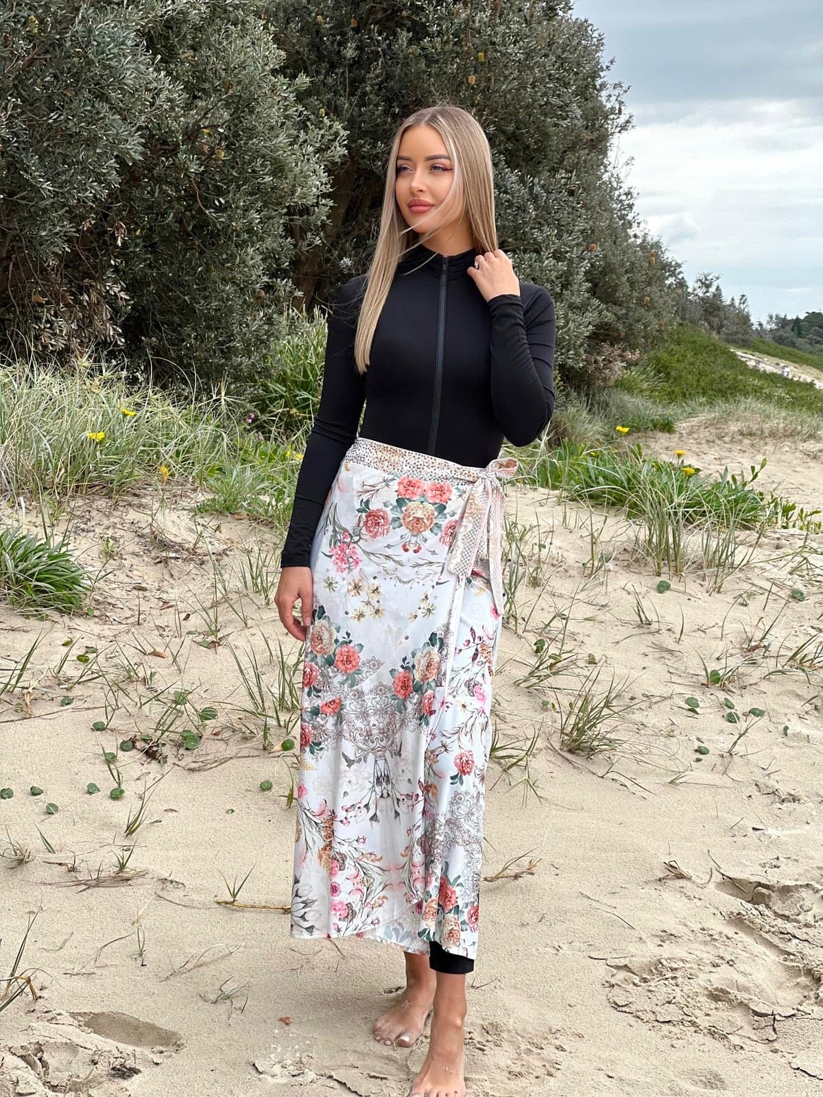 White Florence SWIM Sarong