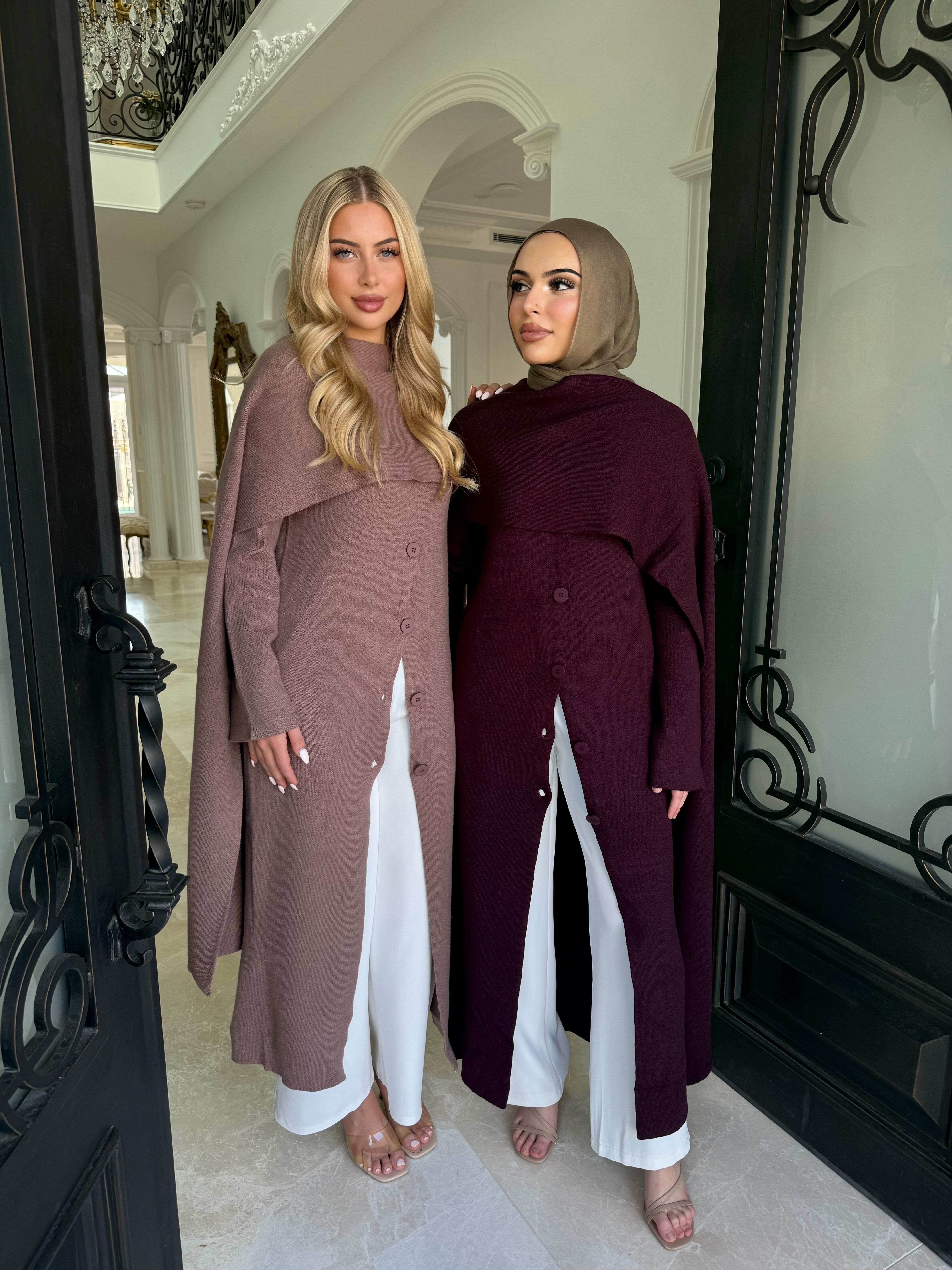 Shawl Knit Abaya