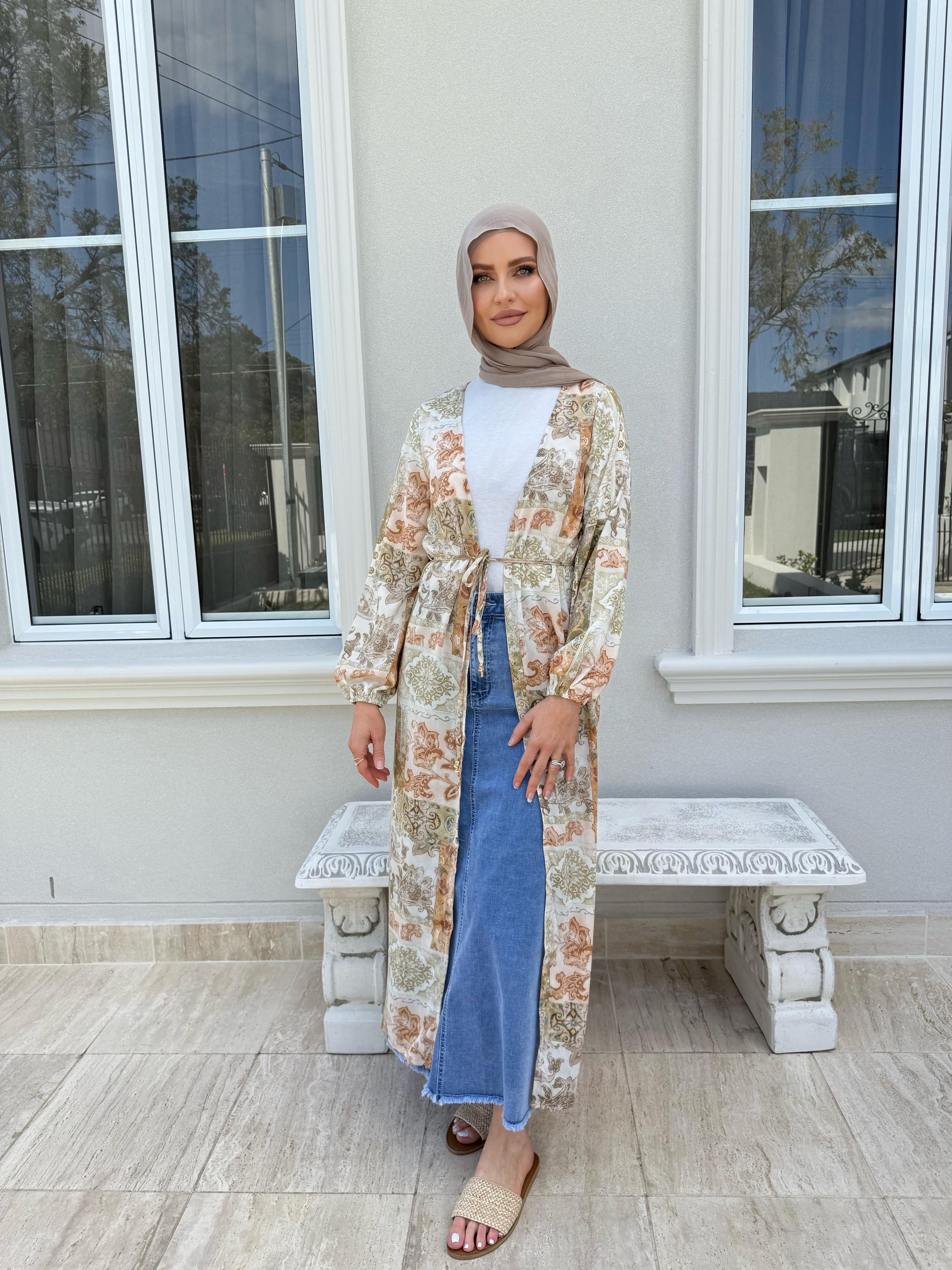 Mixed Peach Cardigan