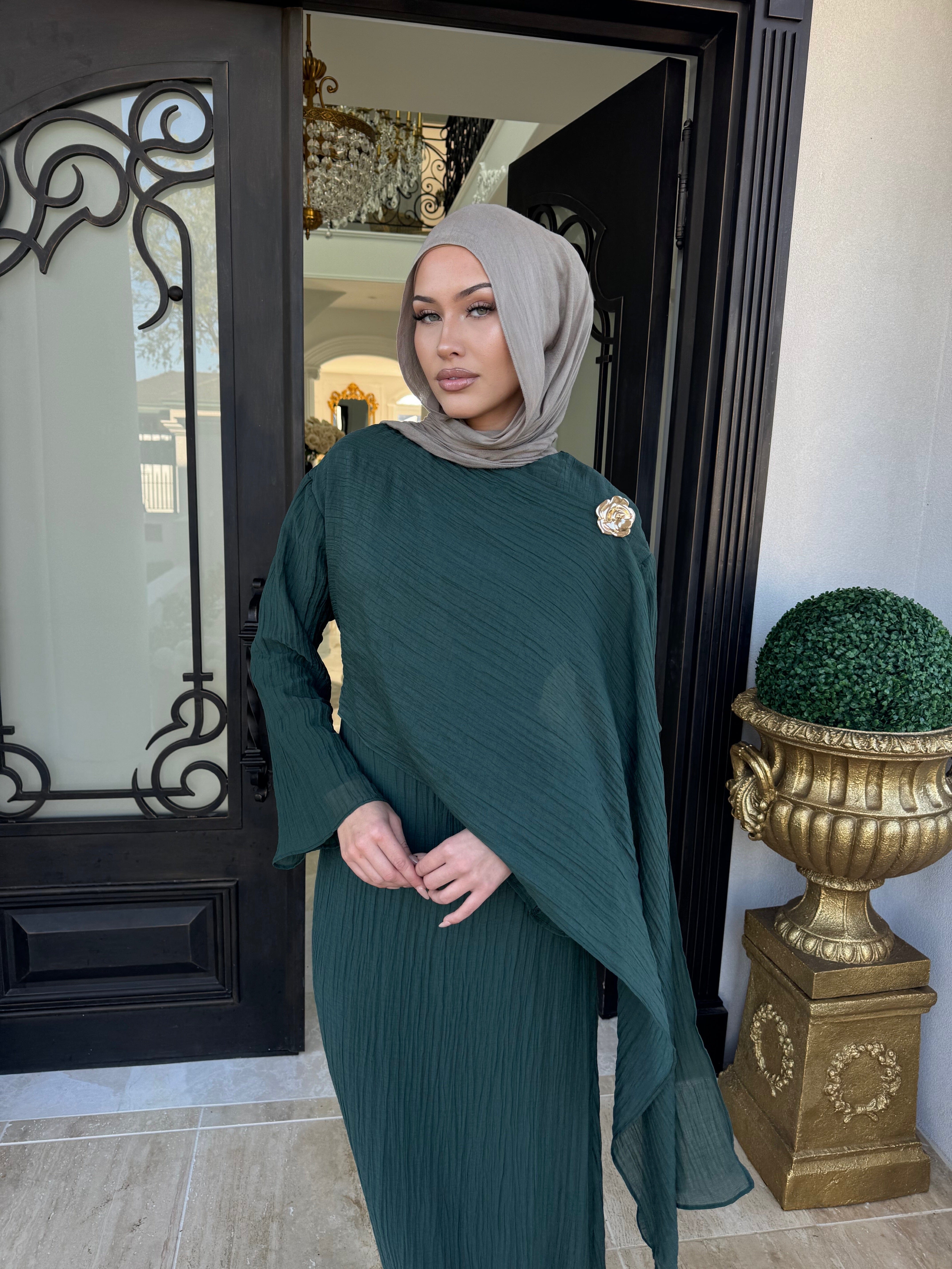 Drape Crinkle Dress