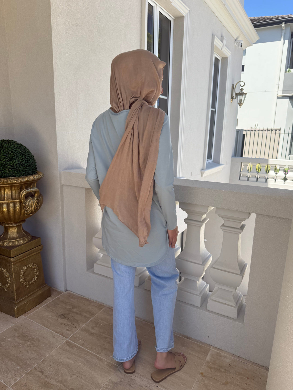 Midi Length Basic Cotton Top