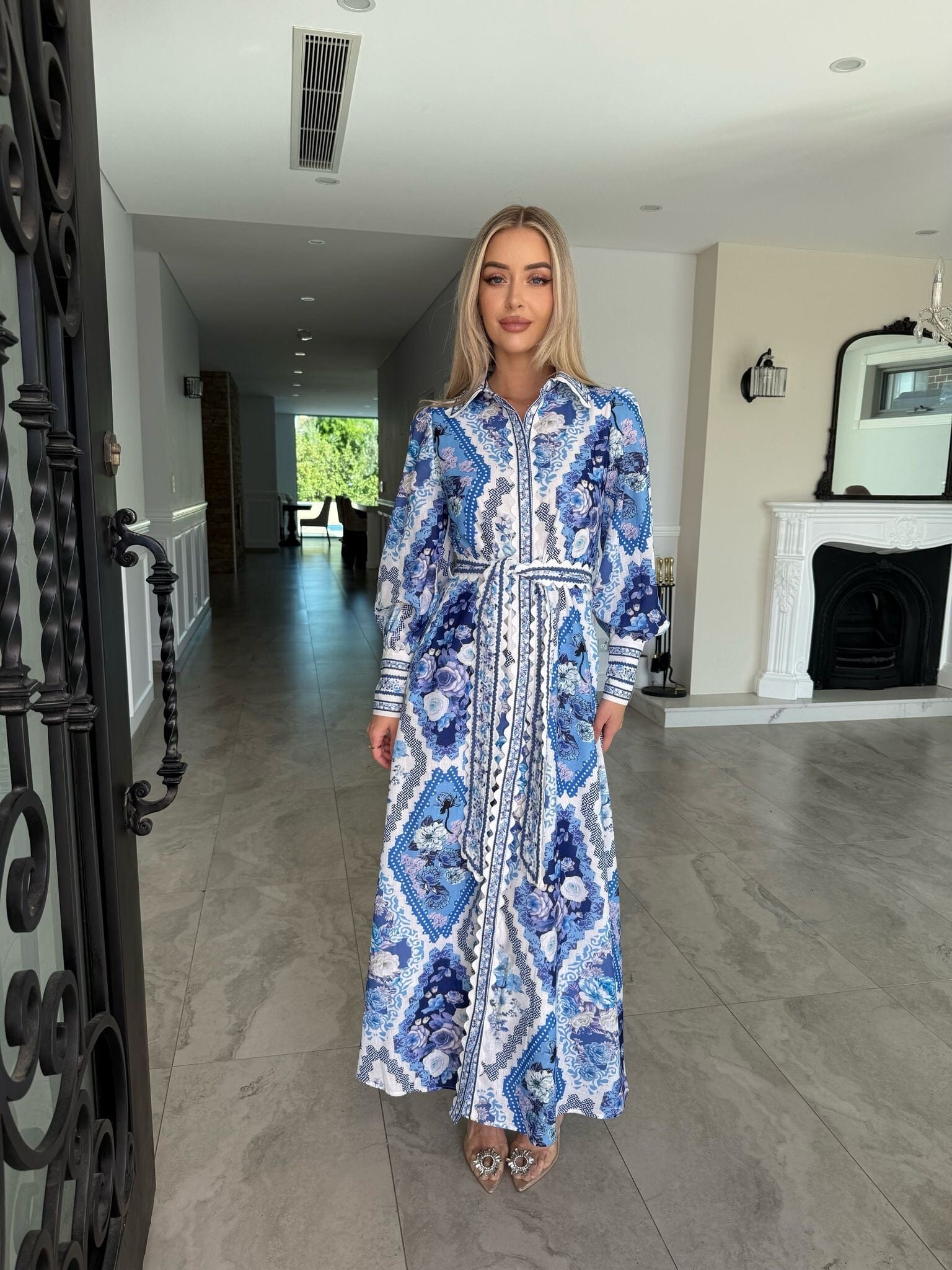 Blue Floral Maxi