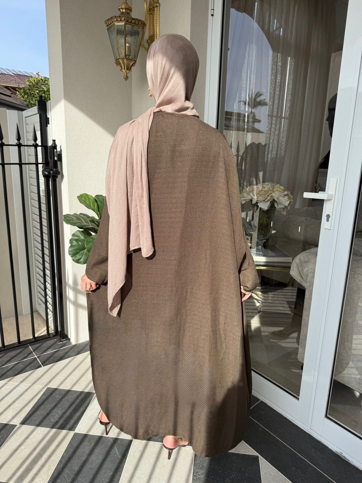 Tweed Abaya Kimono