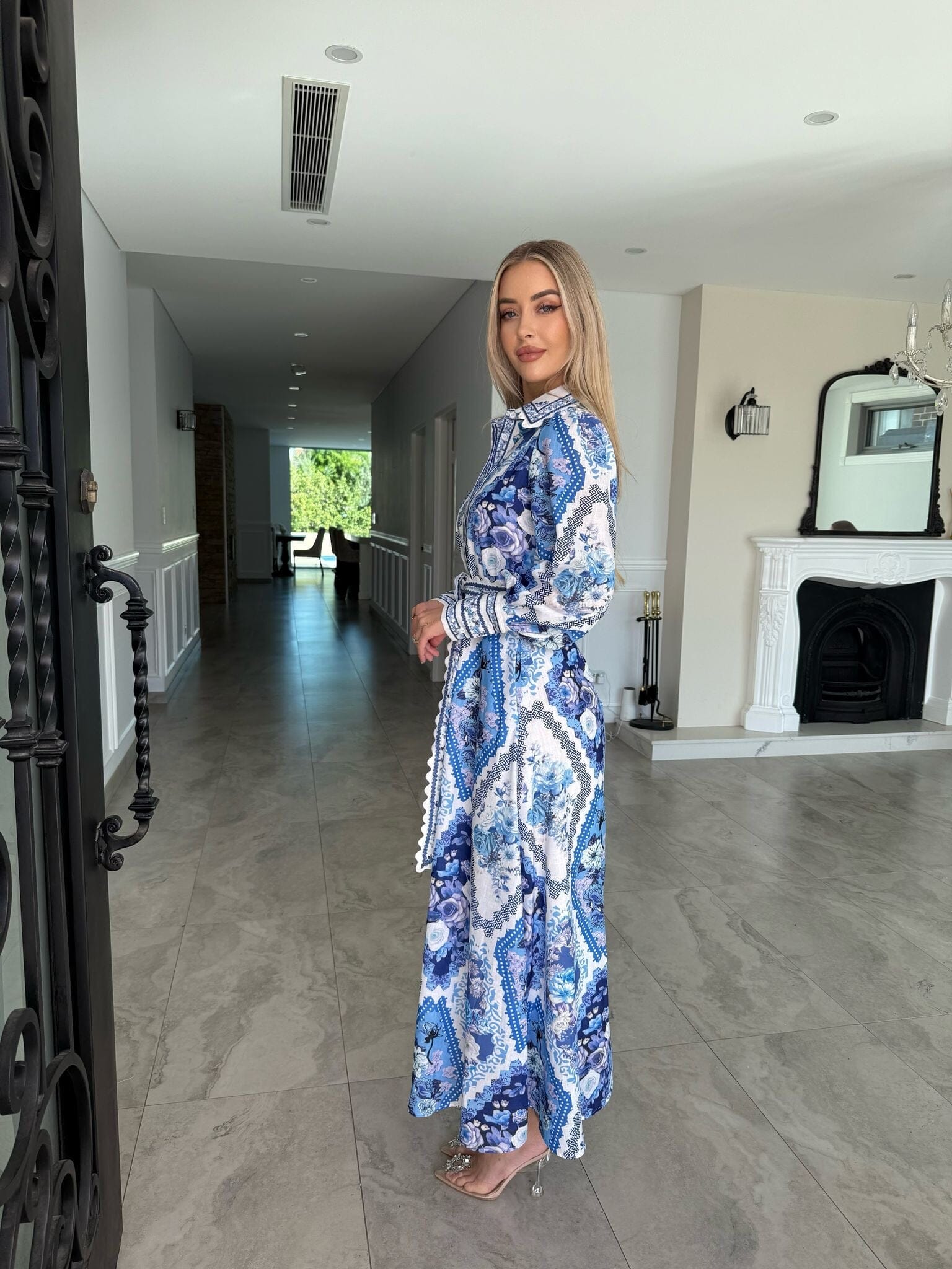 Blue Floral Maxi