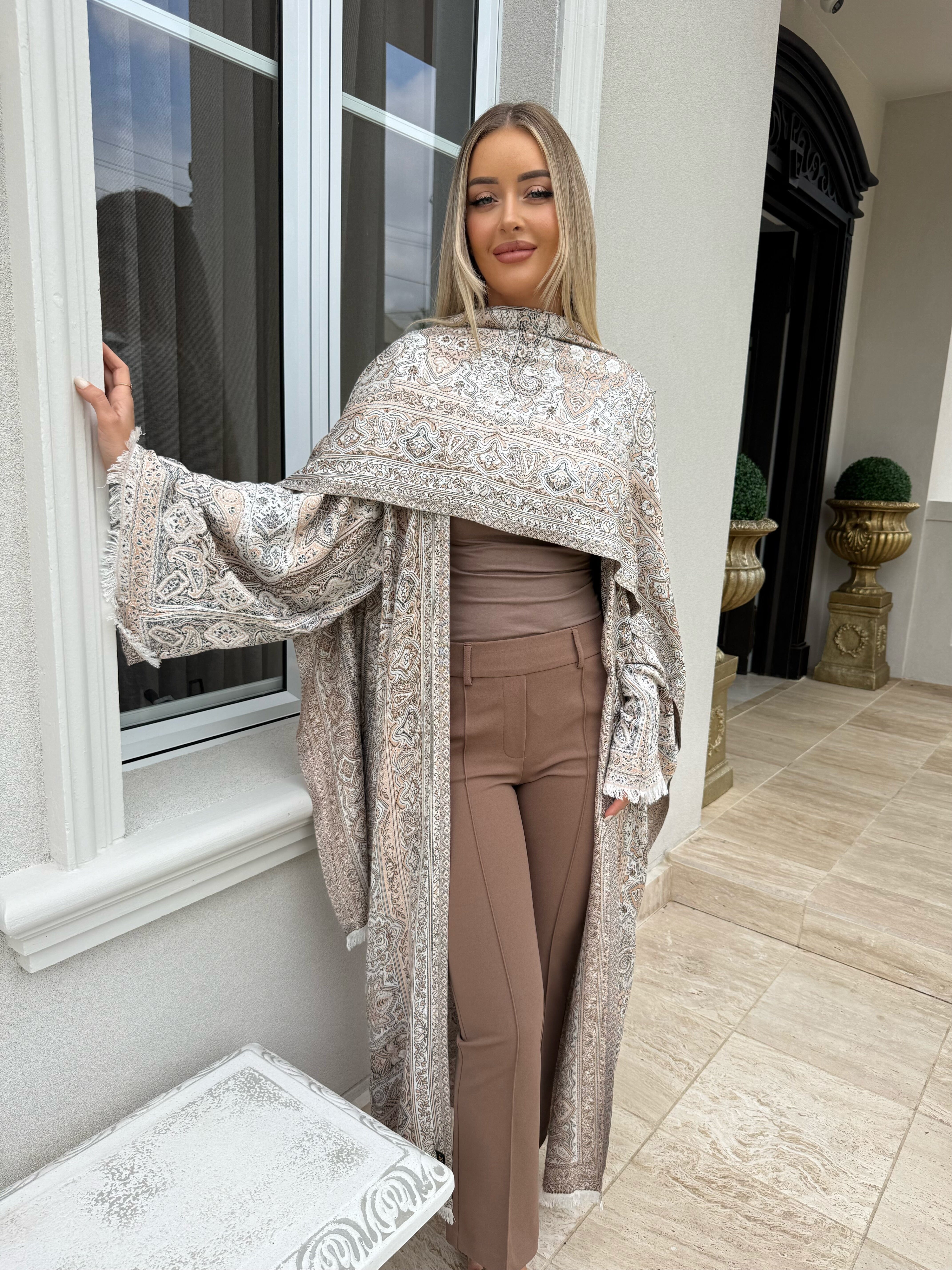Mocha Pashmina Set