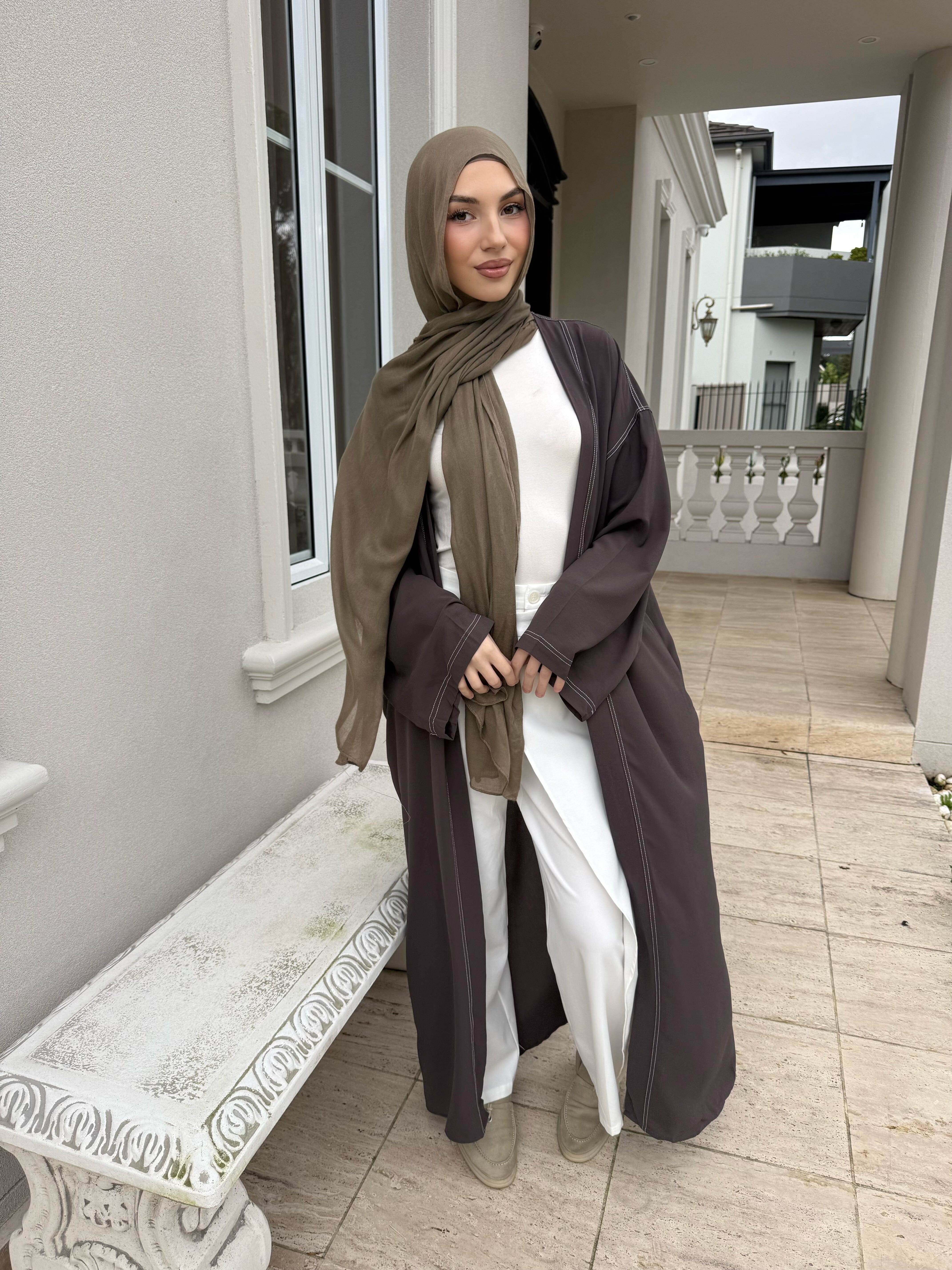 Trimmed Abaya