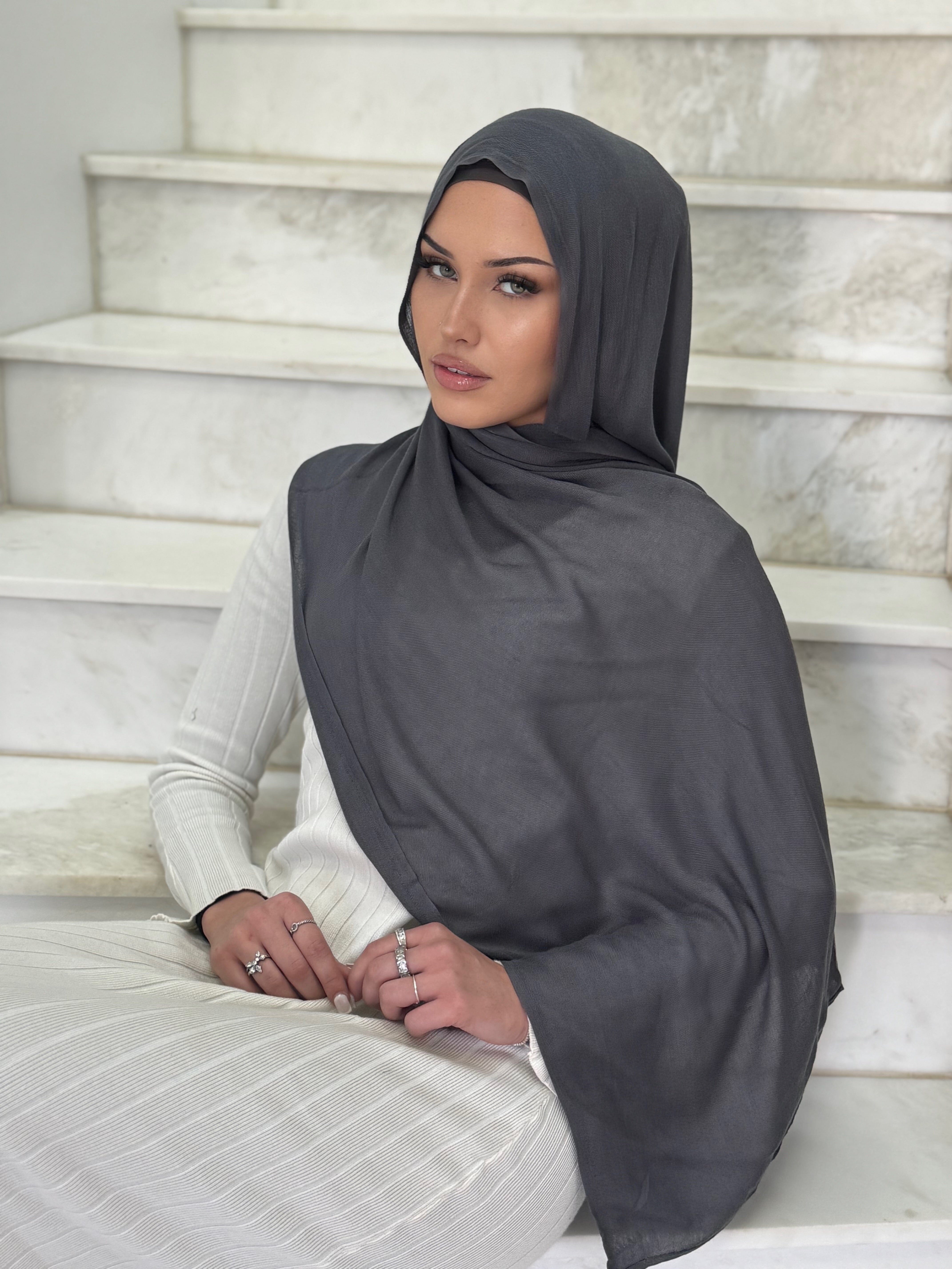 Charcoal Hijab Set