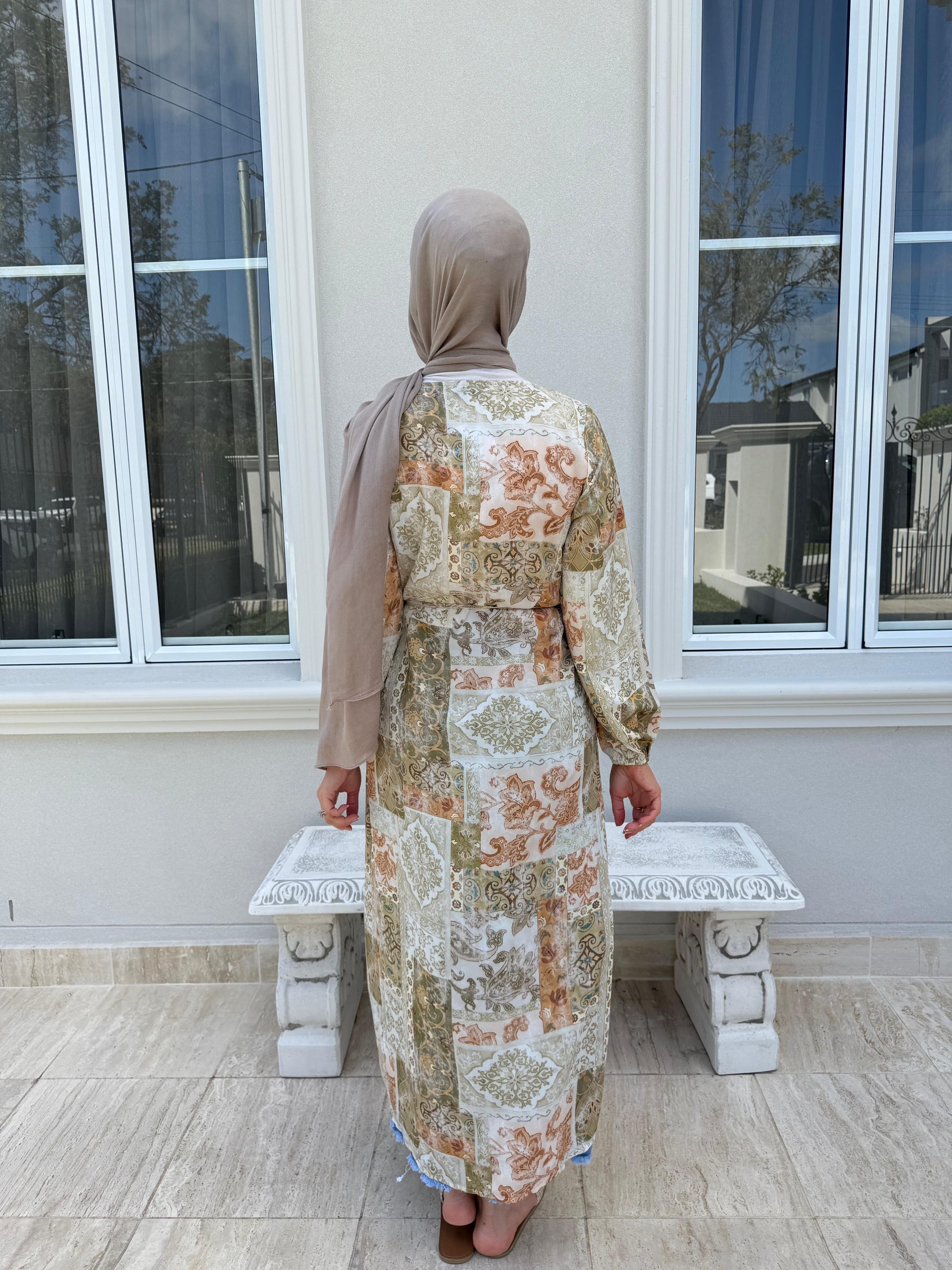 Mixed Peach Cardigan