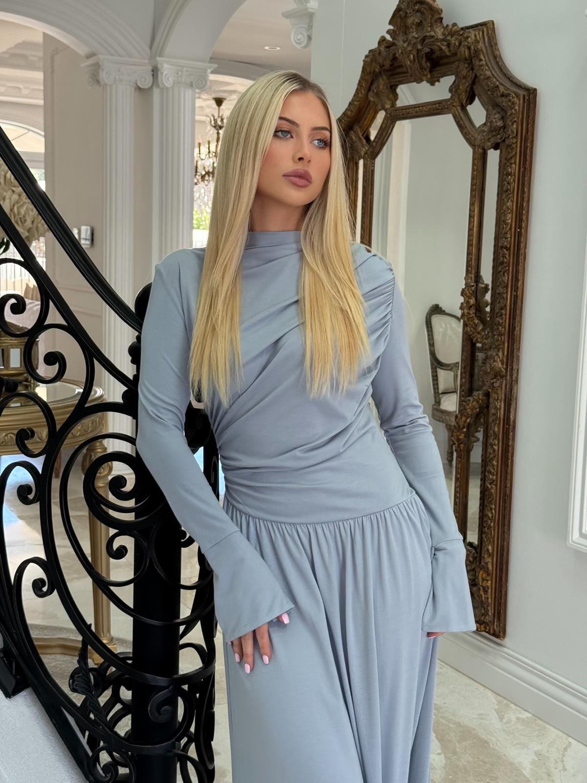 Maxi Gathered Dress