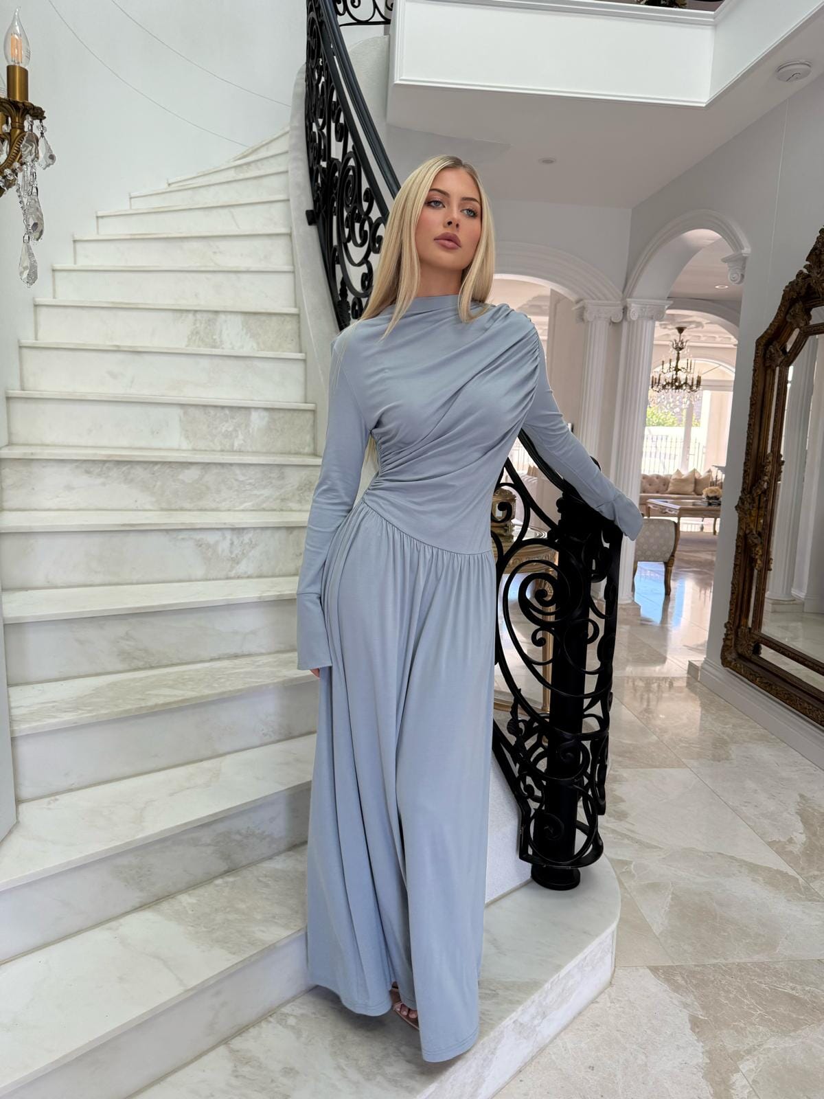 Maxi Gathered Dress
