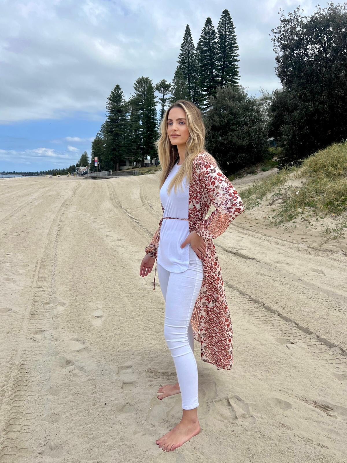 Angelina Red Rose Cape