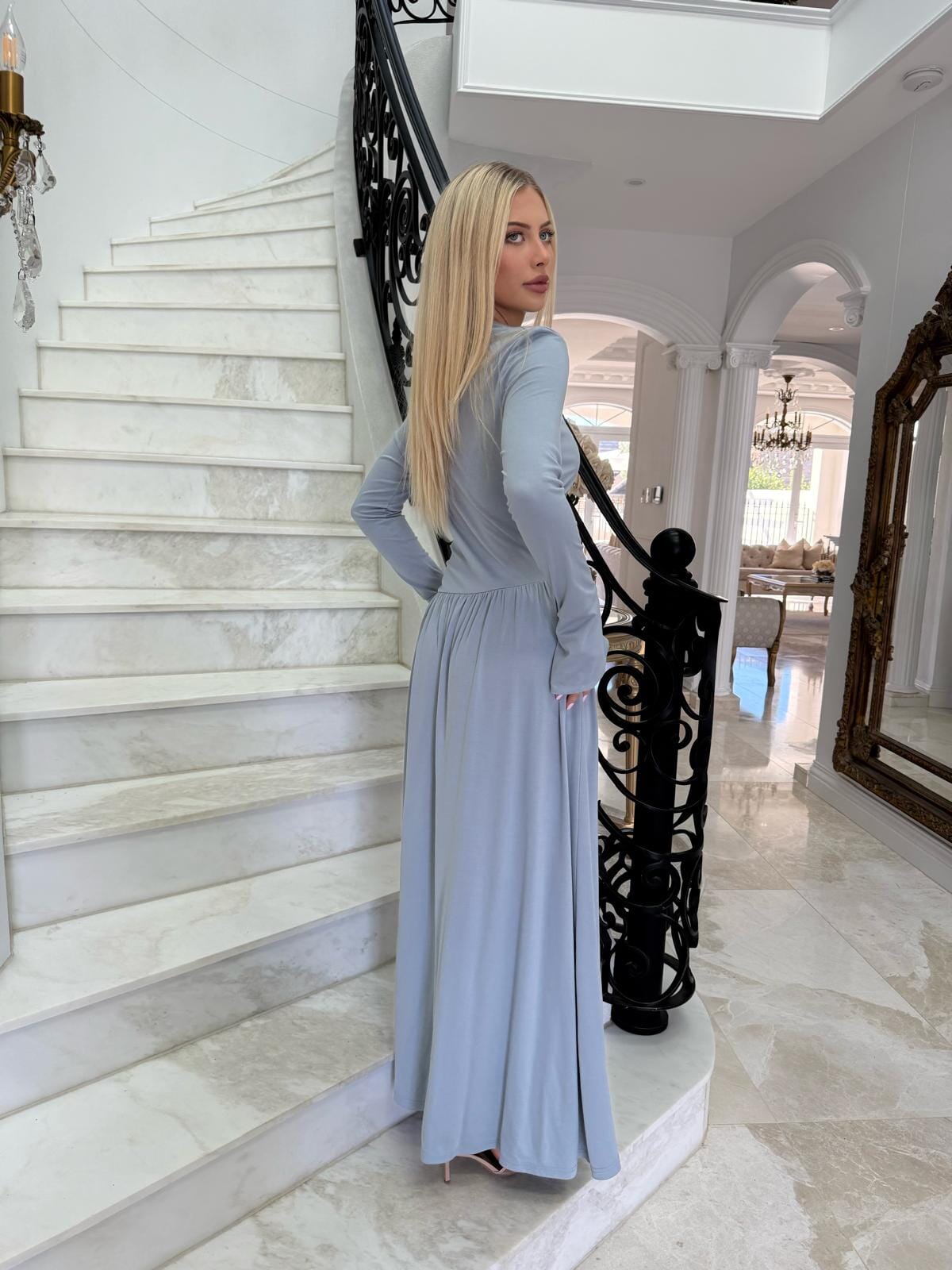 Maxi Gathered Dress